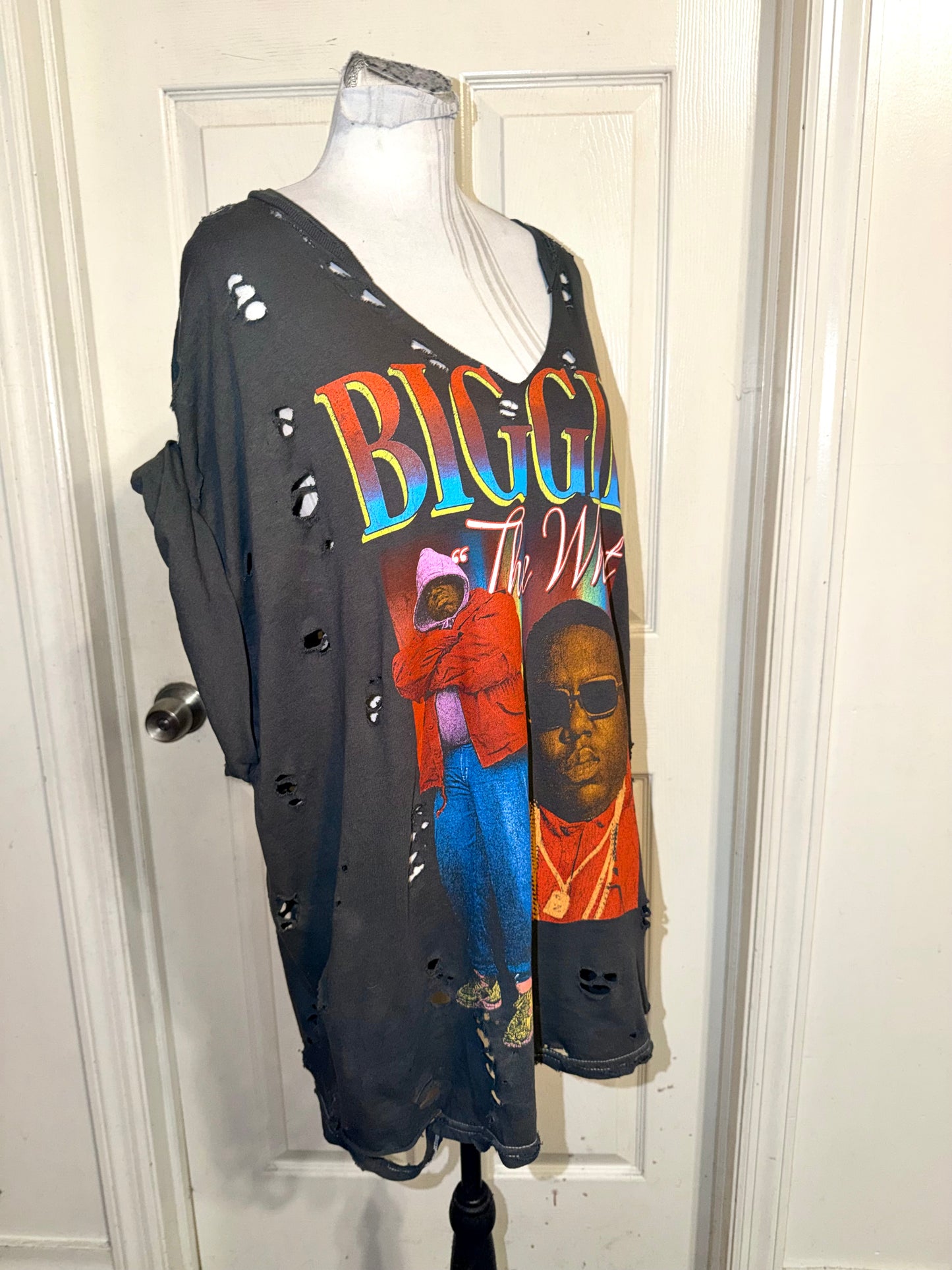 Biggie Smalls Oversized Distressed Tee (as is)
