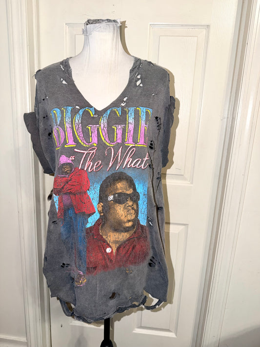 Biggie Smalls Oversized Distressed Tee