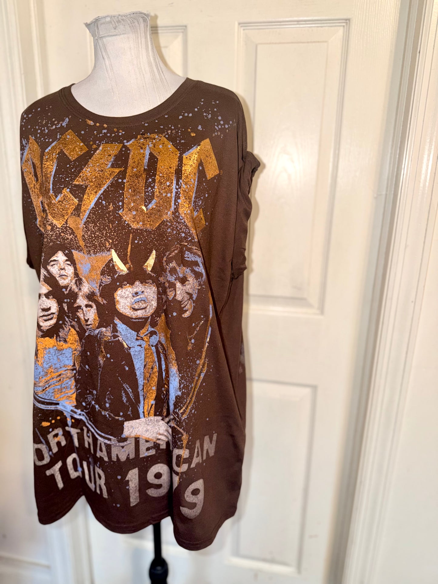 AC/DC Double Sides Oversized Tee