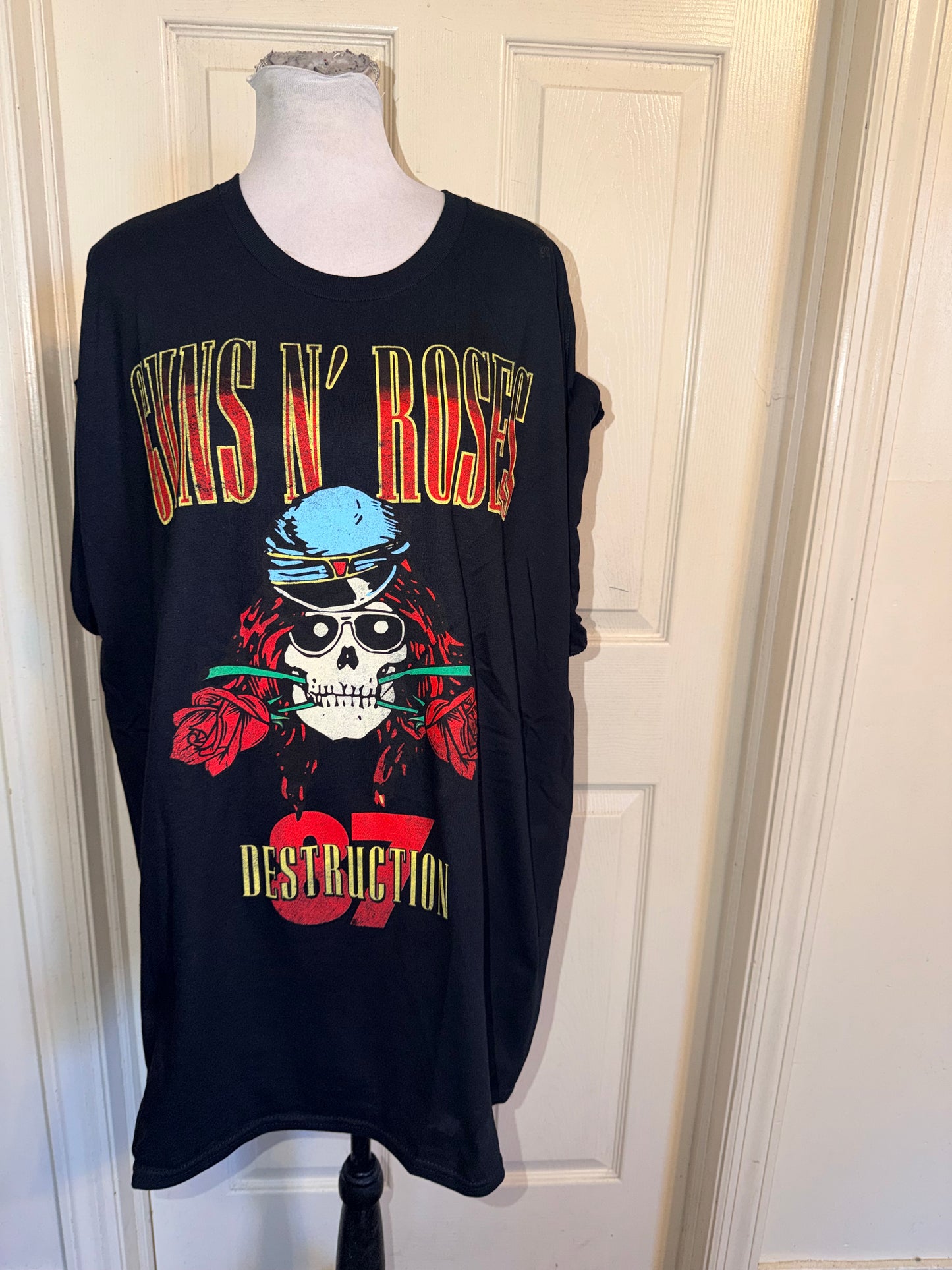 Guns N’ Roses Double Sided Oversized Distressed Tee