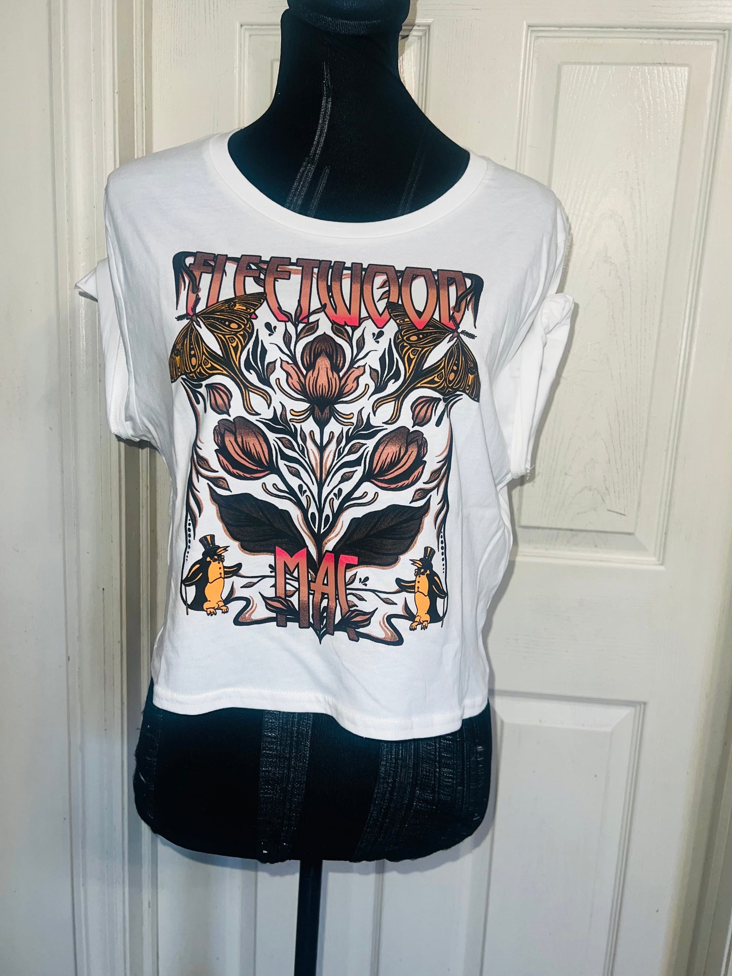 Fleetwood Mac Distressed Baby Tee