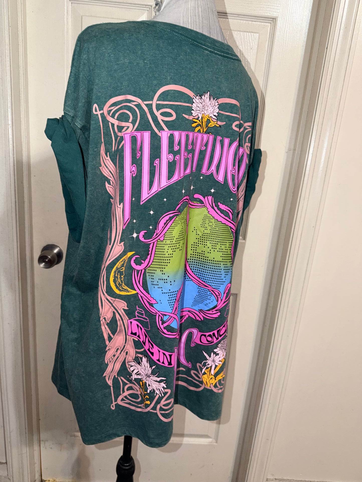 Fleetwood Mac Double Sided Oversized Distressed Tee
