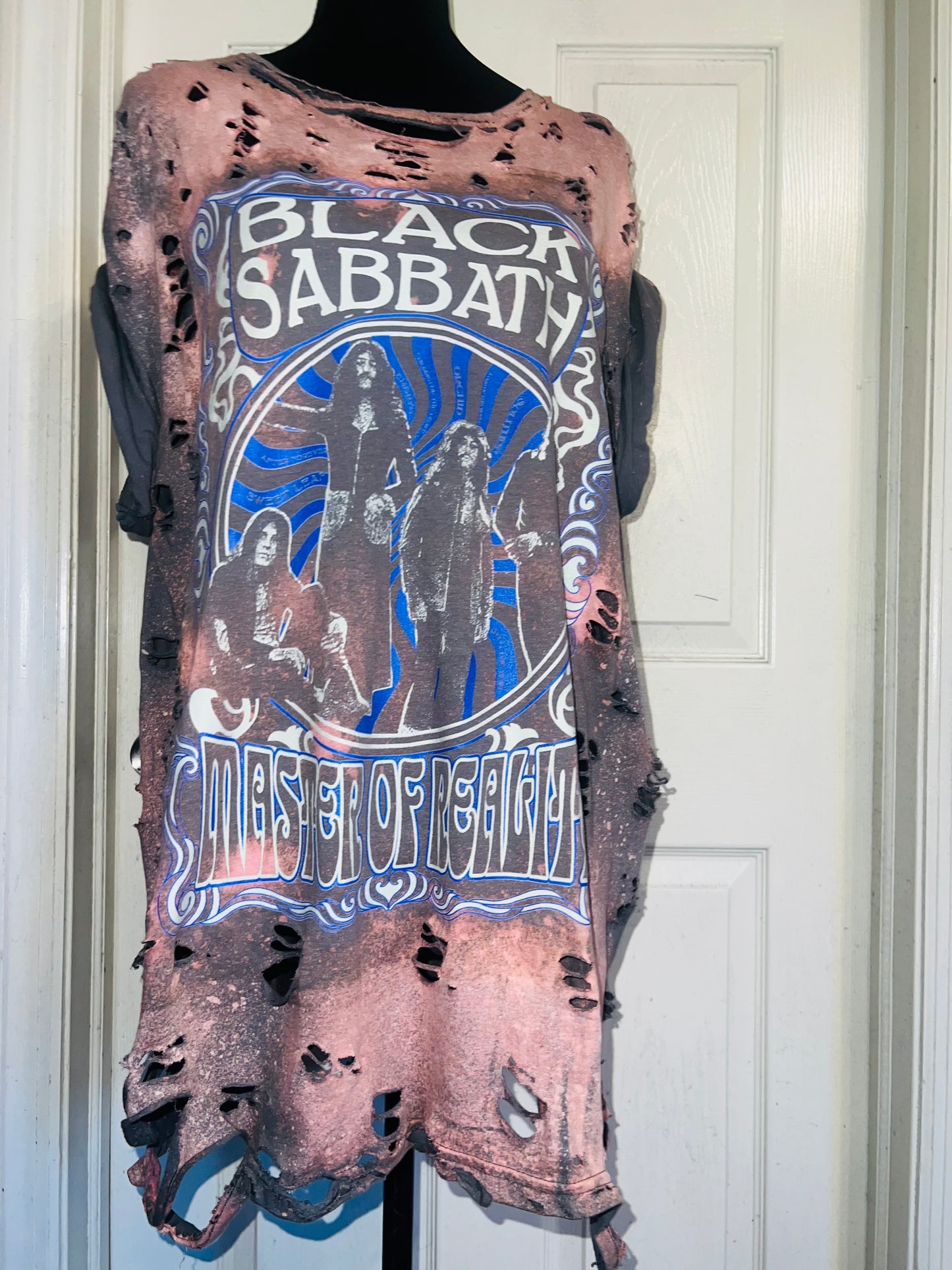 Black Sabbath Oversized Distressed Tee