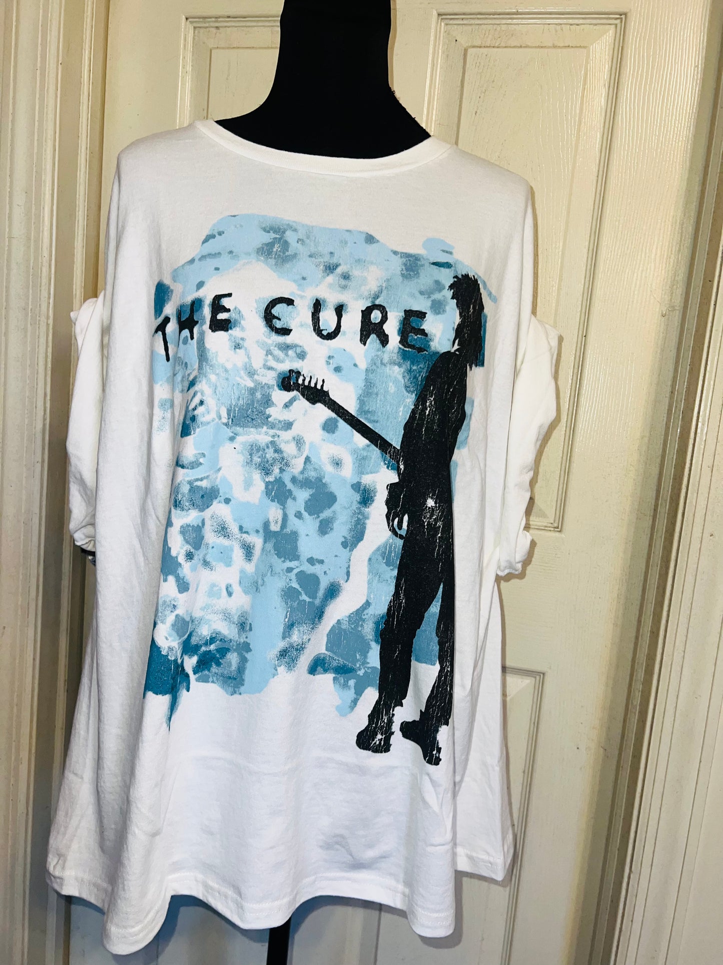 The Cure Double Sided Oversized Distressed Tee
