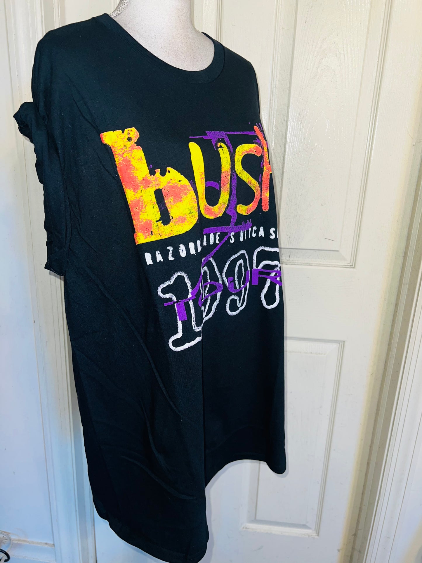 Bush Double Sided Oversized Distressed Tee