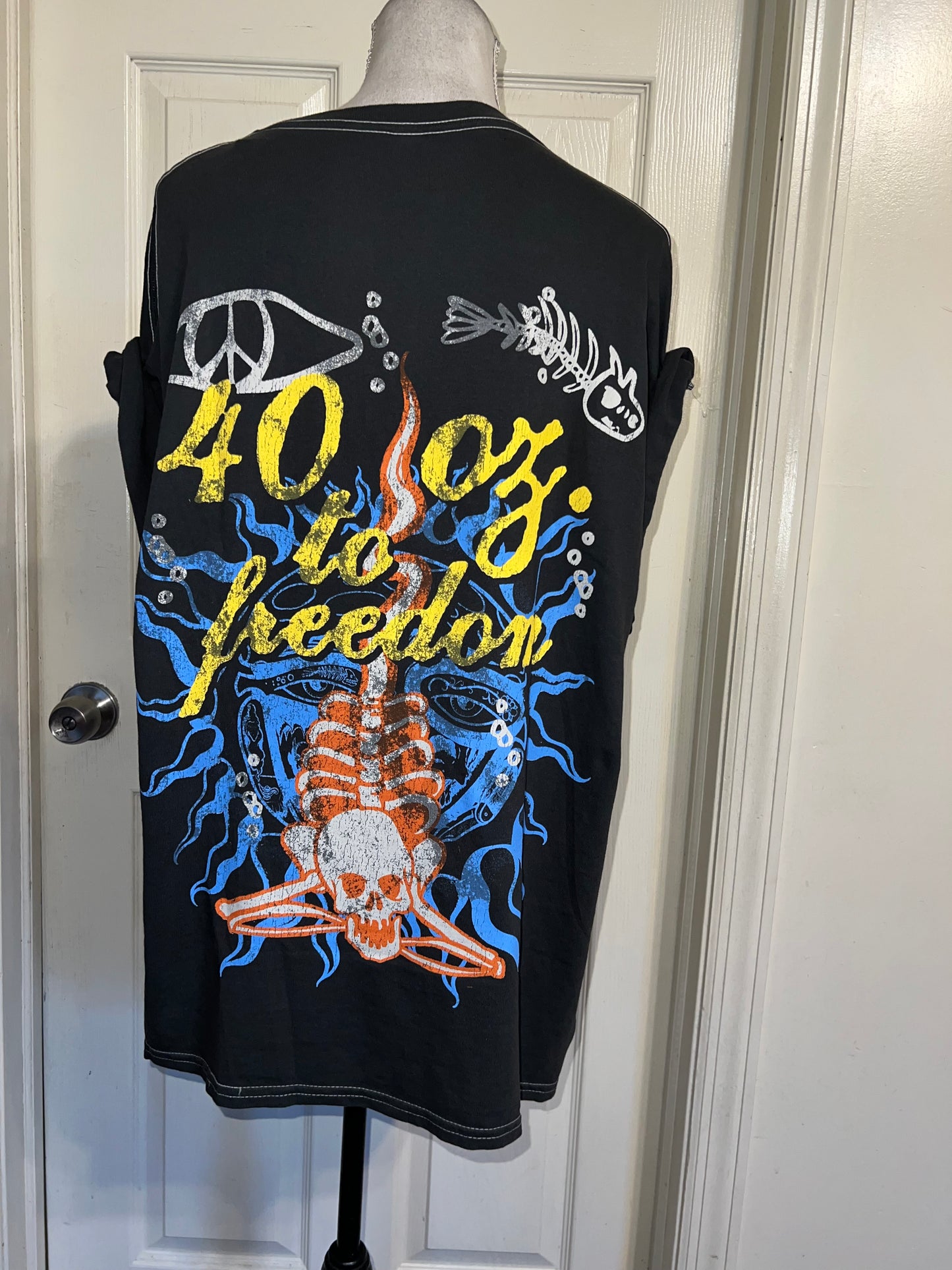 Sublime Double Sided Oversized Distressed Tee