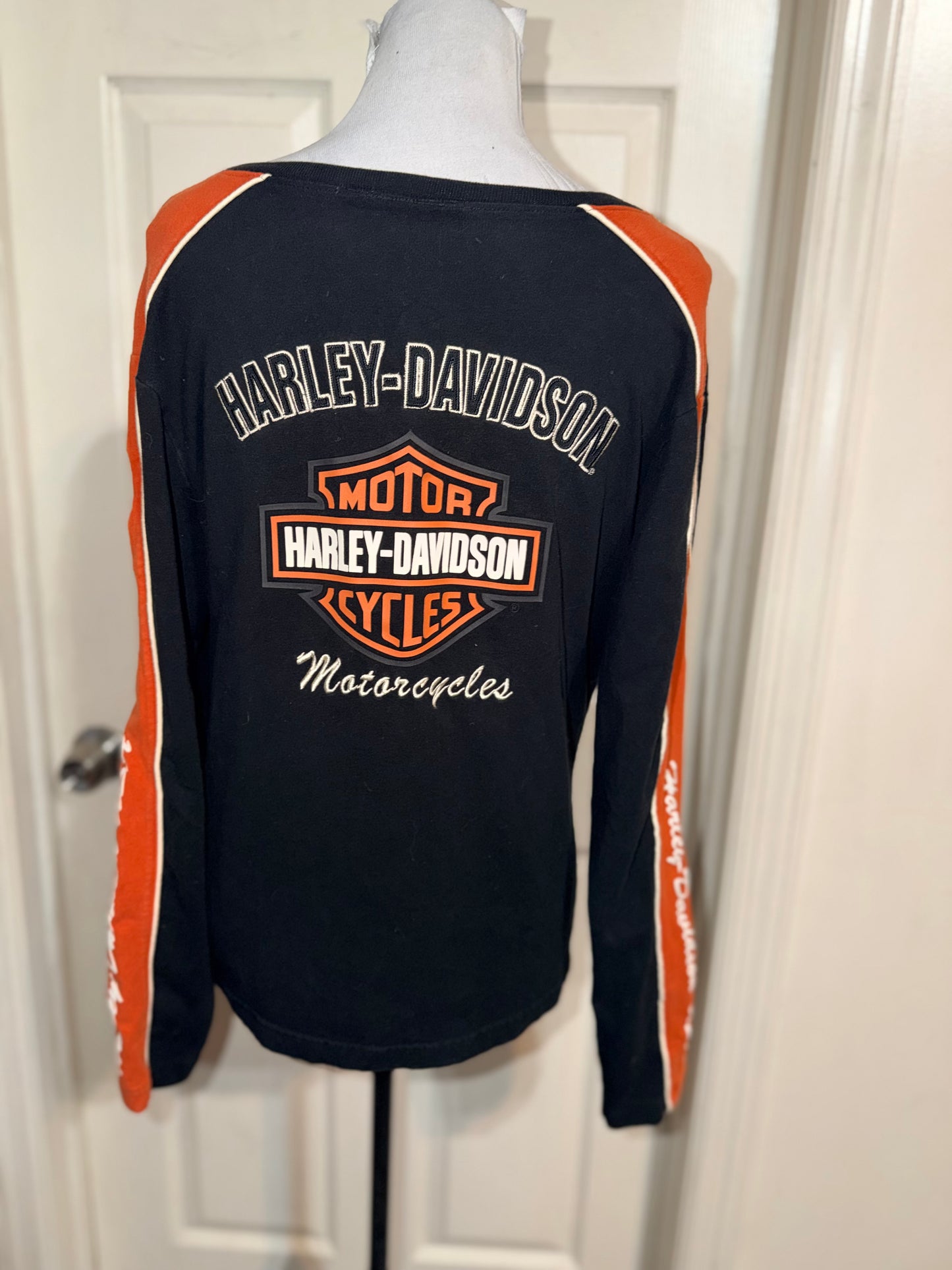 Harley Davidson Double Sided Oversized Long Sleeve Jersey Shirt