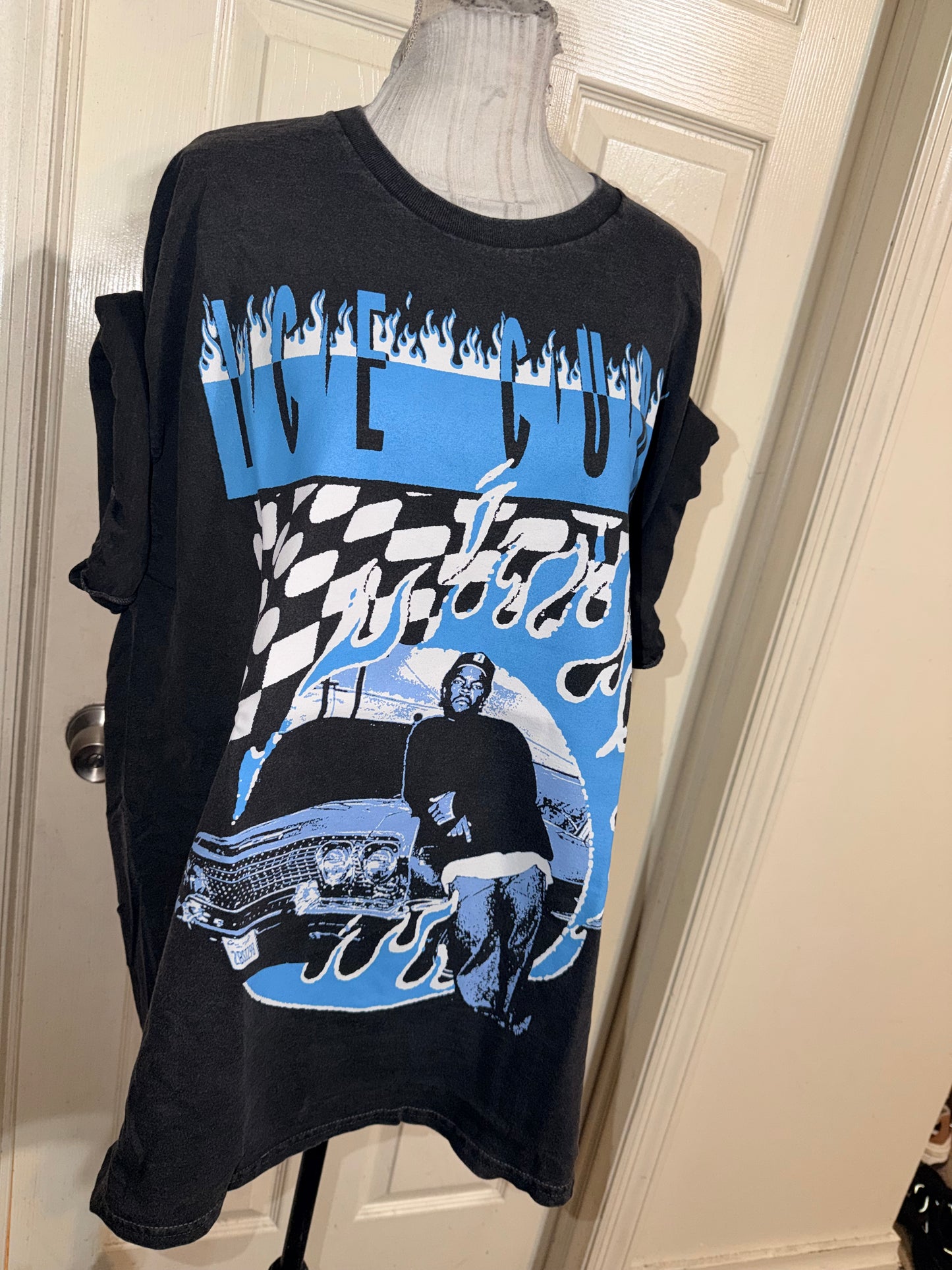 Ice Cube Double Sided Oversized Distressed Tee