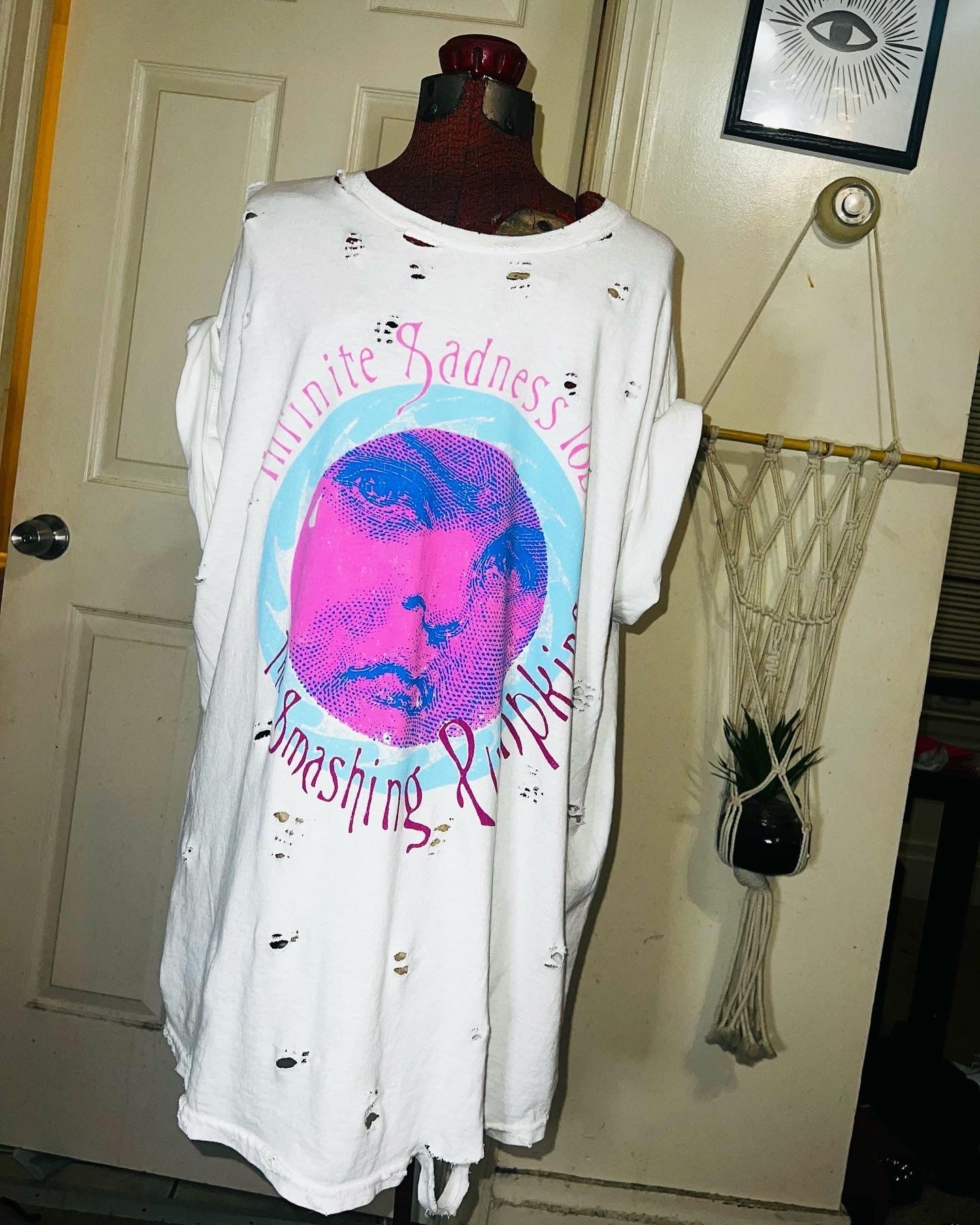 Smashing Pumpkins Tour Oversized Distressed Tee