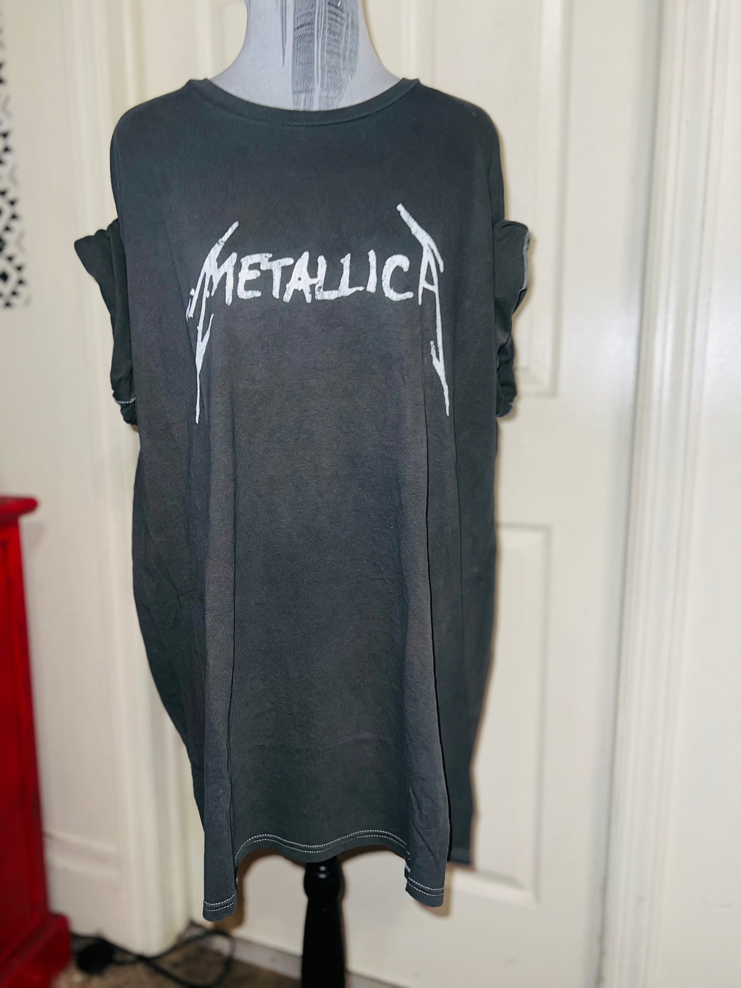 Metallica Double Sided Oversized Distressed Tee