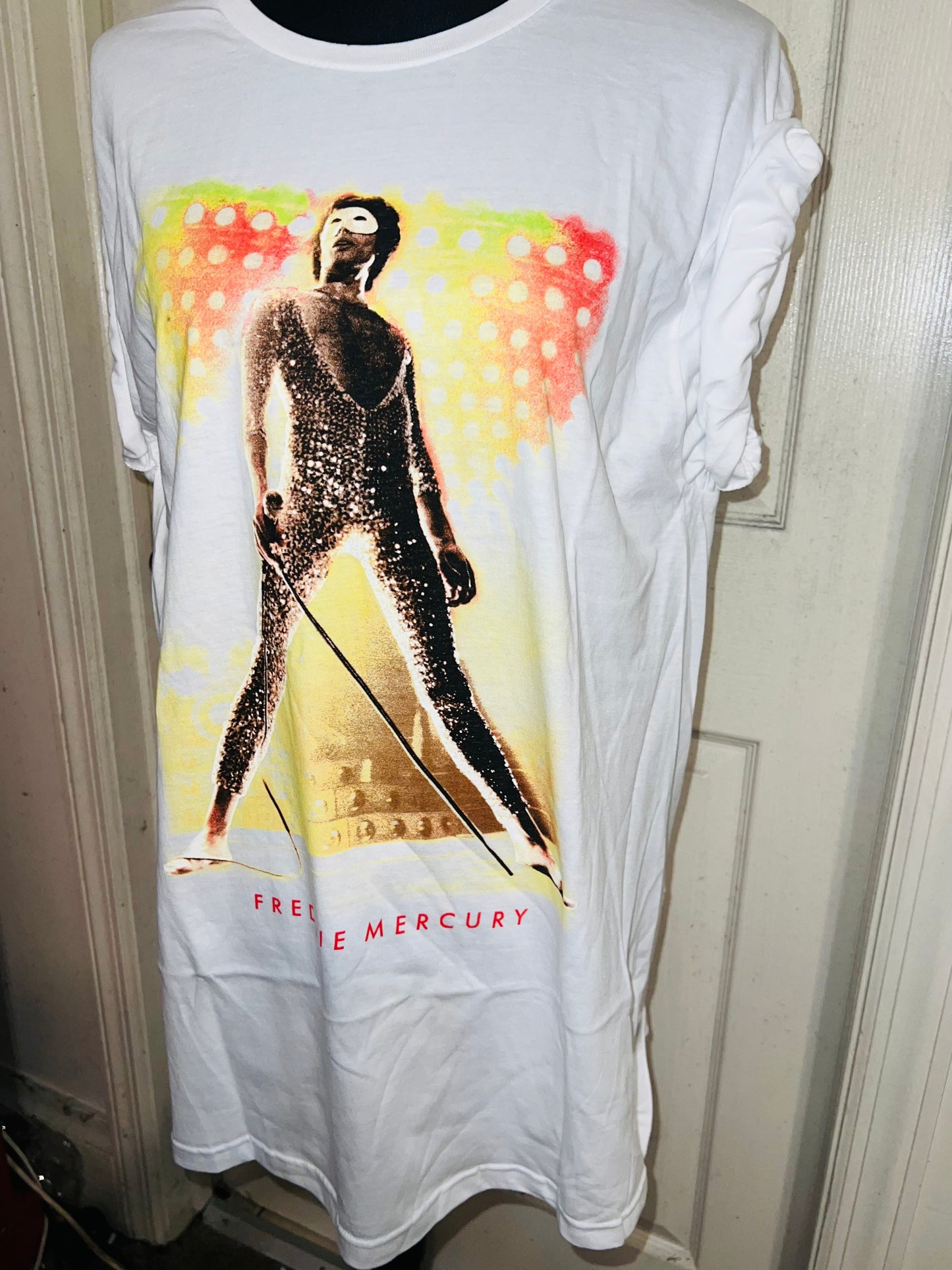 Freddie Mercury Oversized Distressed T-Shirt