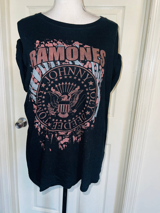 Ramones Oversized Distressed Tee