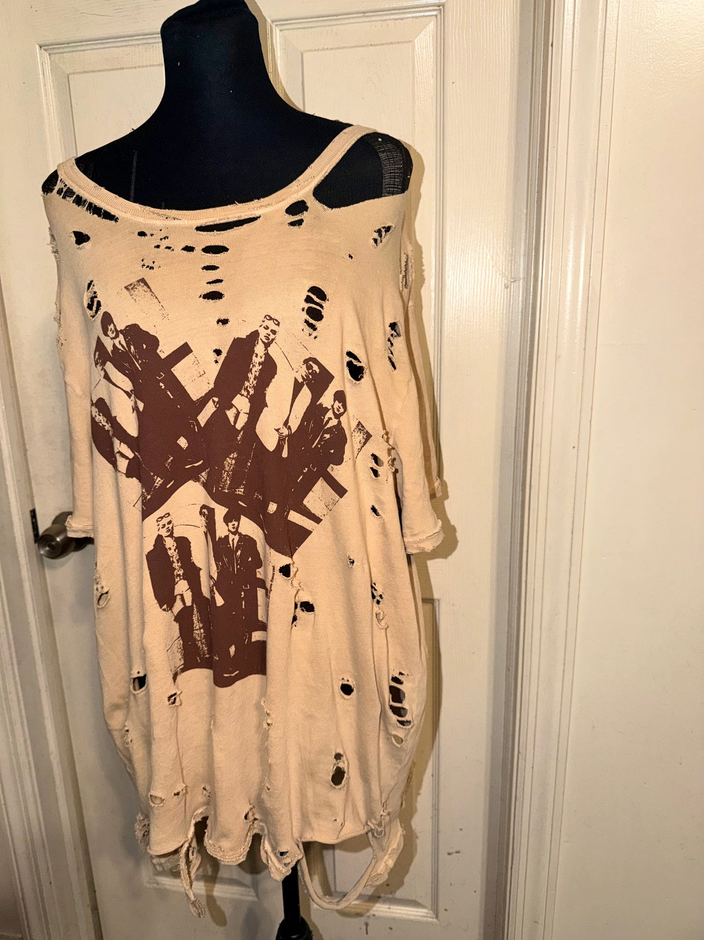 Blondie Double Sided Oversized Distressed Tee (as is)
