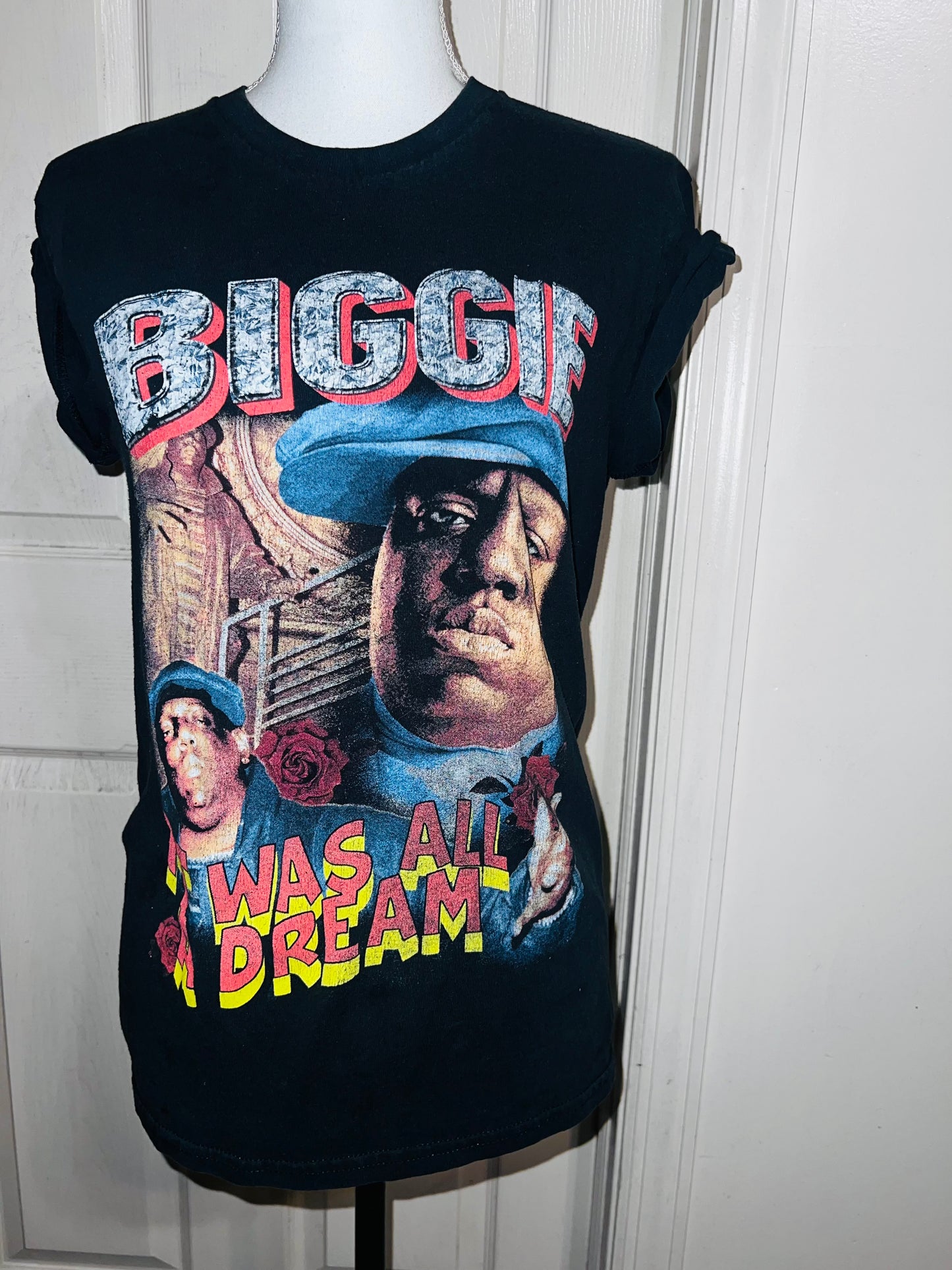 Biggie Smalls Oversized Distressed Tee