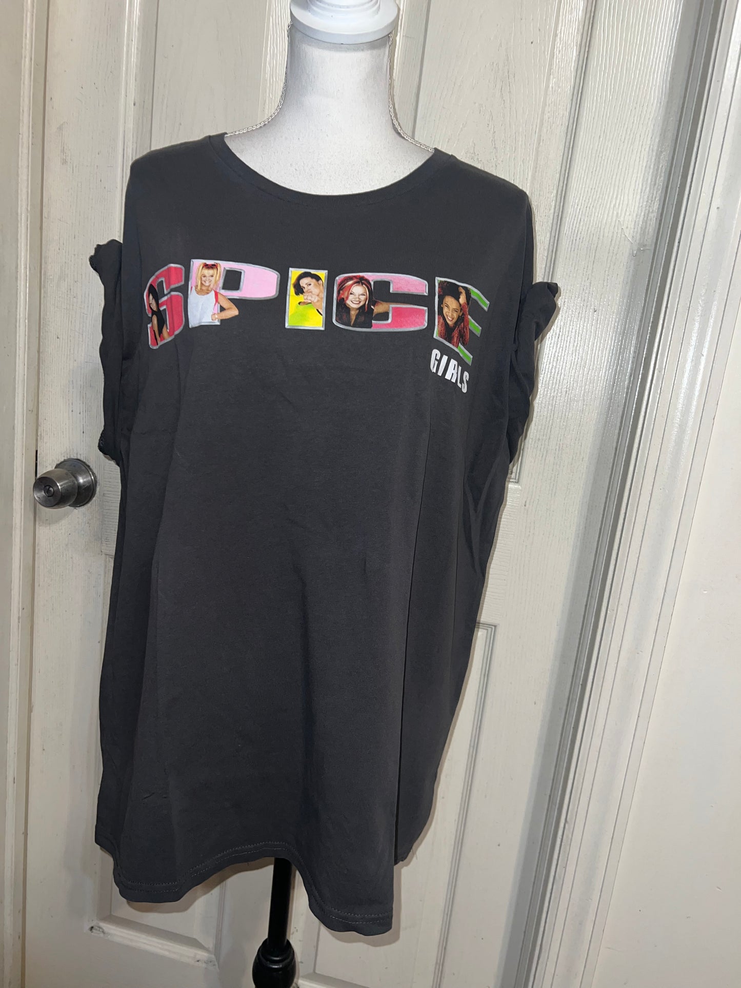 Spice Girls Oversized Distressed Tee