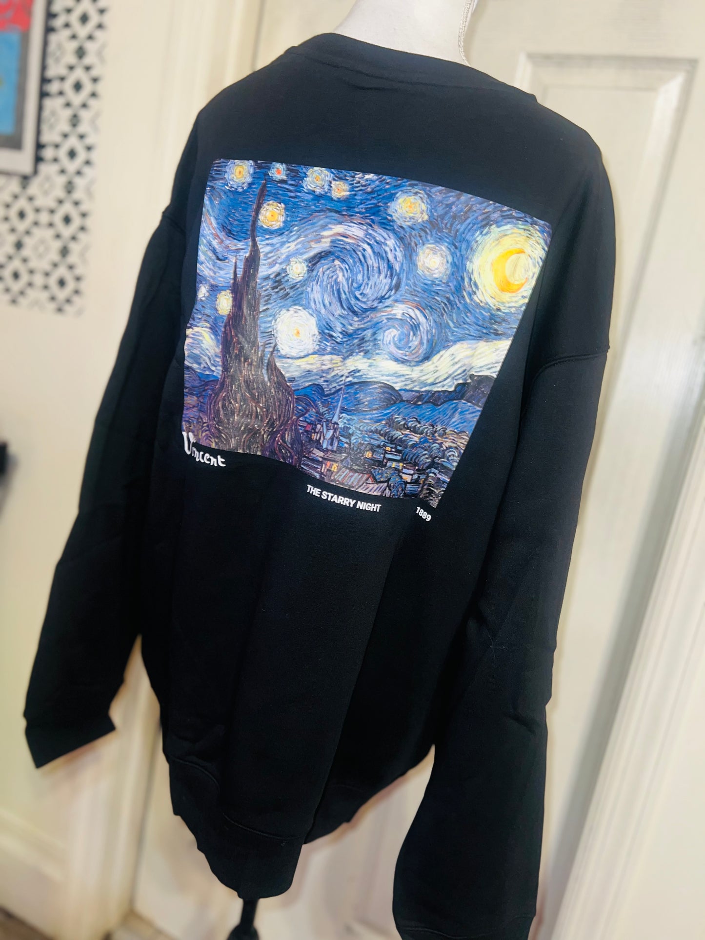 Vincent Van Gogh Double Sided Oversized Distressed Tee