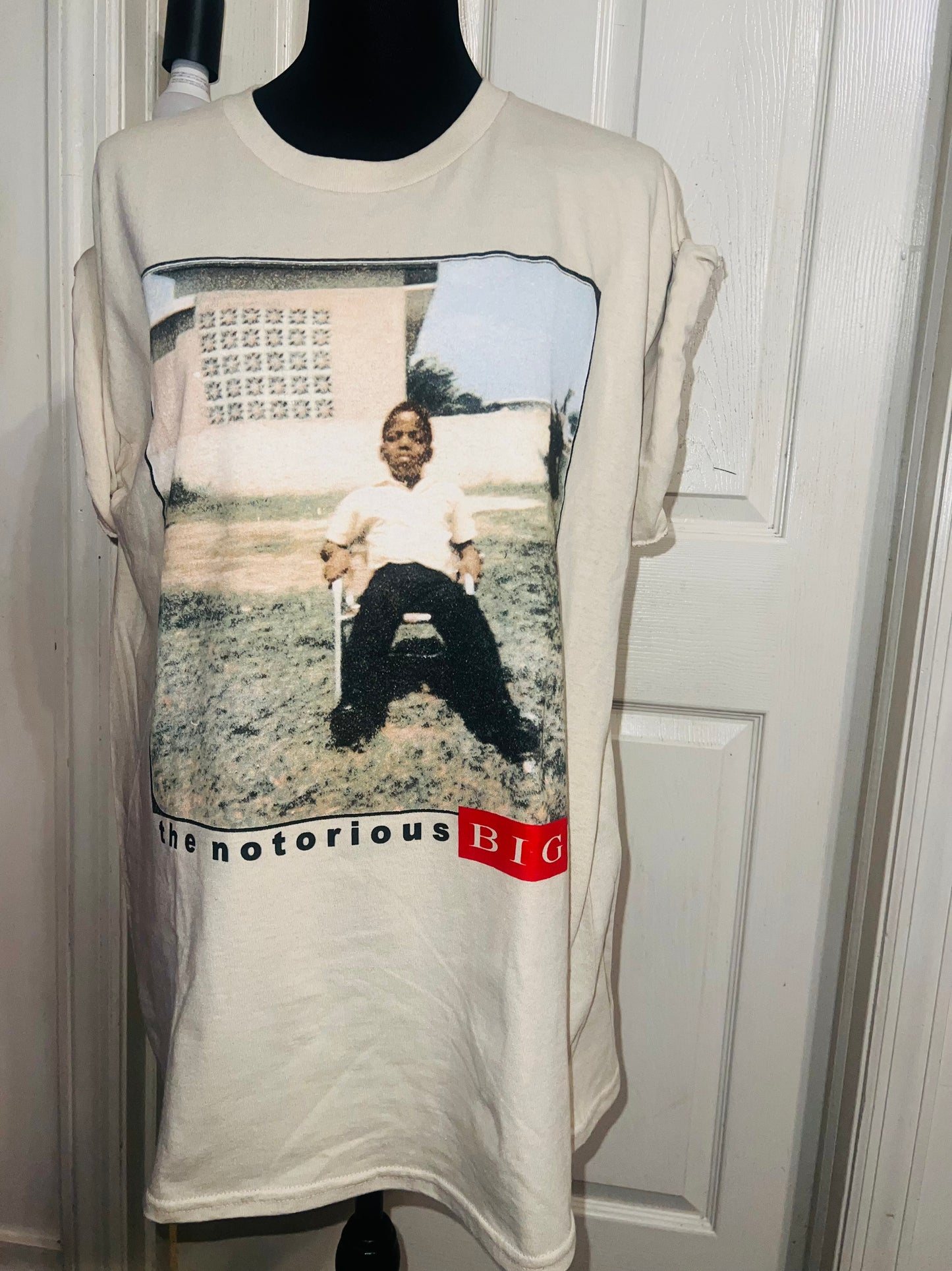 Notorious BIG Oversized Distressed Tee