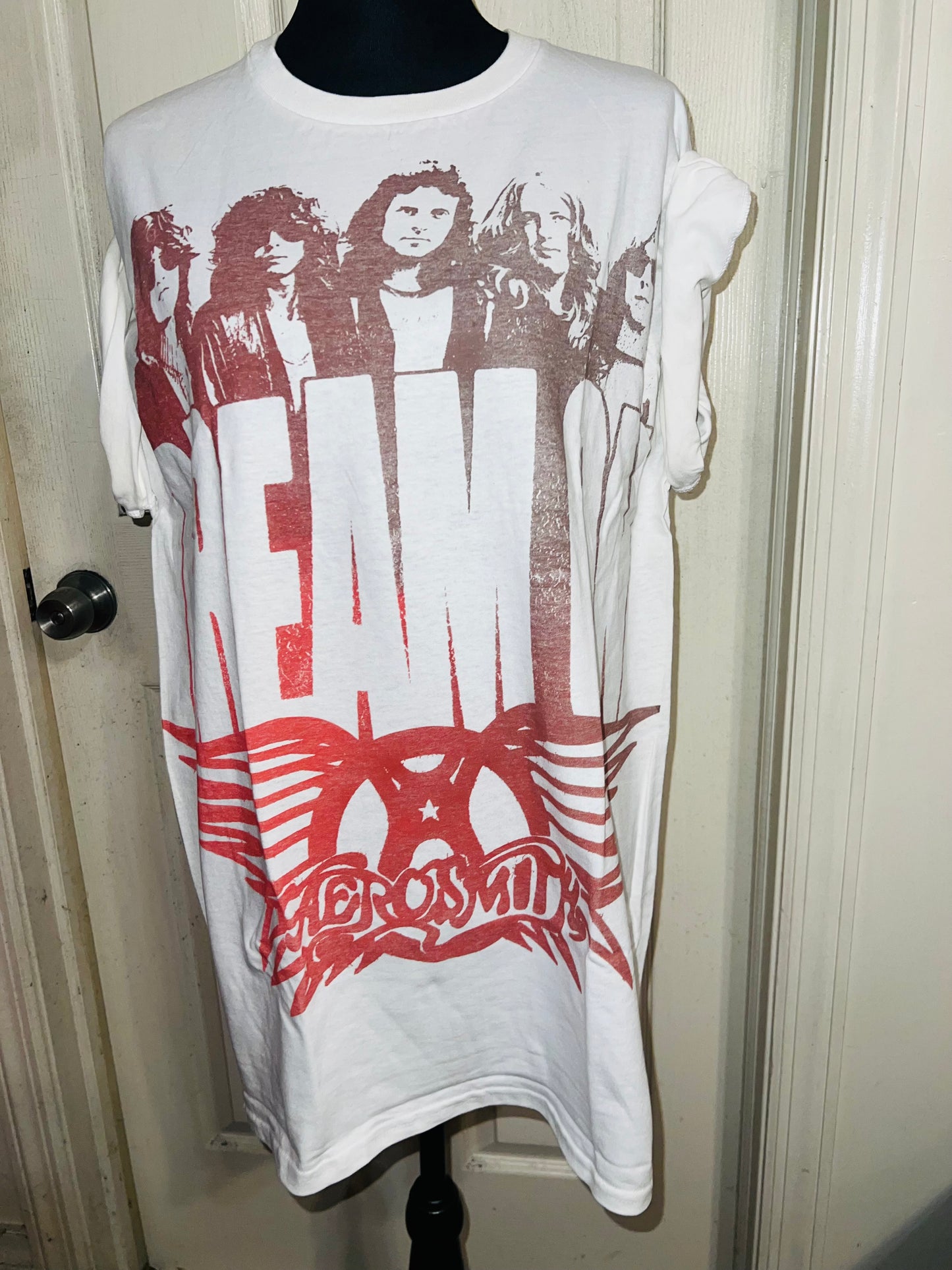 Aerosmith Dream On Oversized Distressed Tee