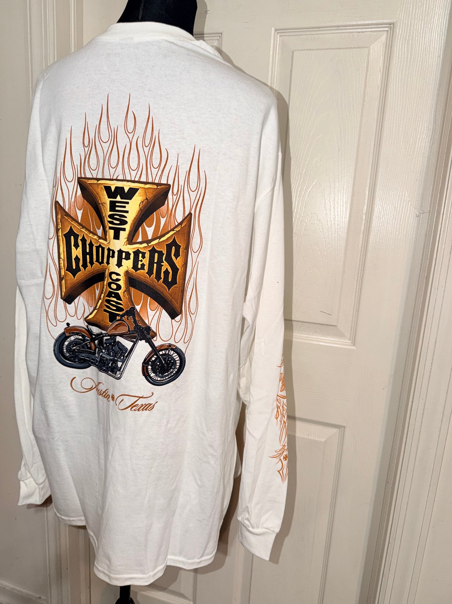 West Coast Choppers Double Sided Oversized Long Sleeve Tee