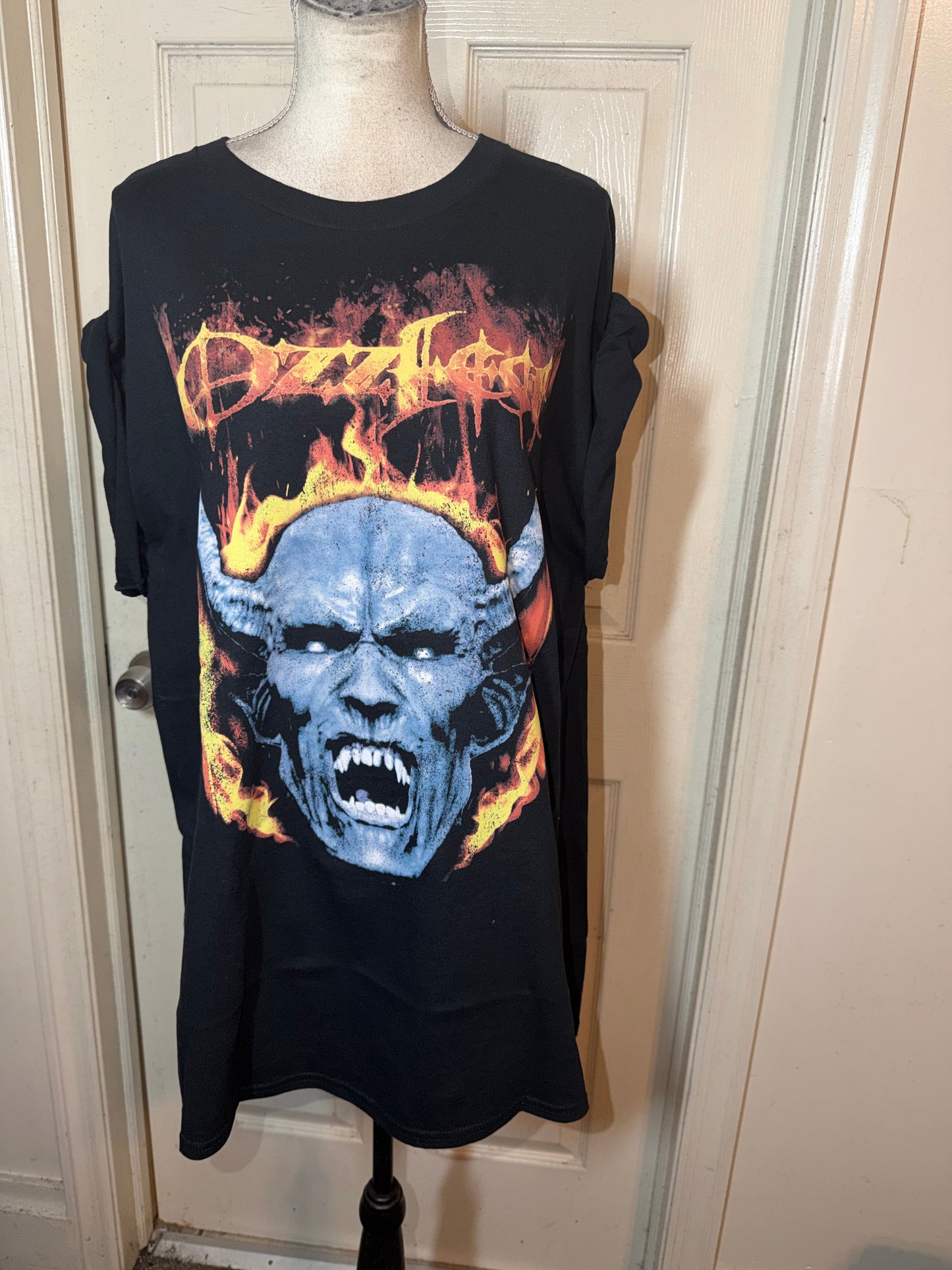 Ozzy Osbourne Ozzfest Oversized Distressed Tee