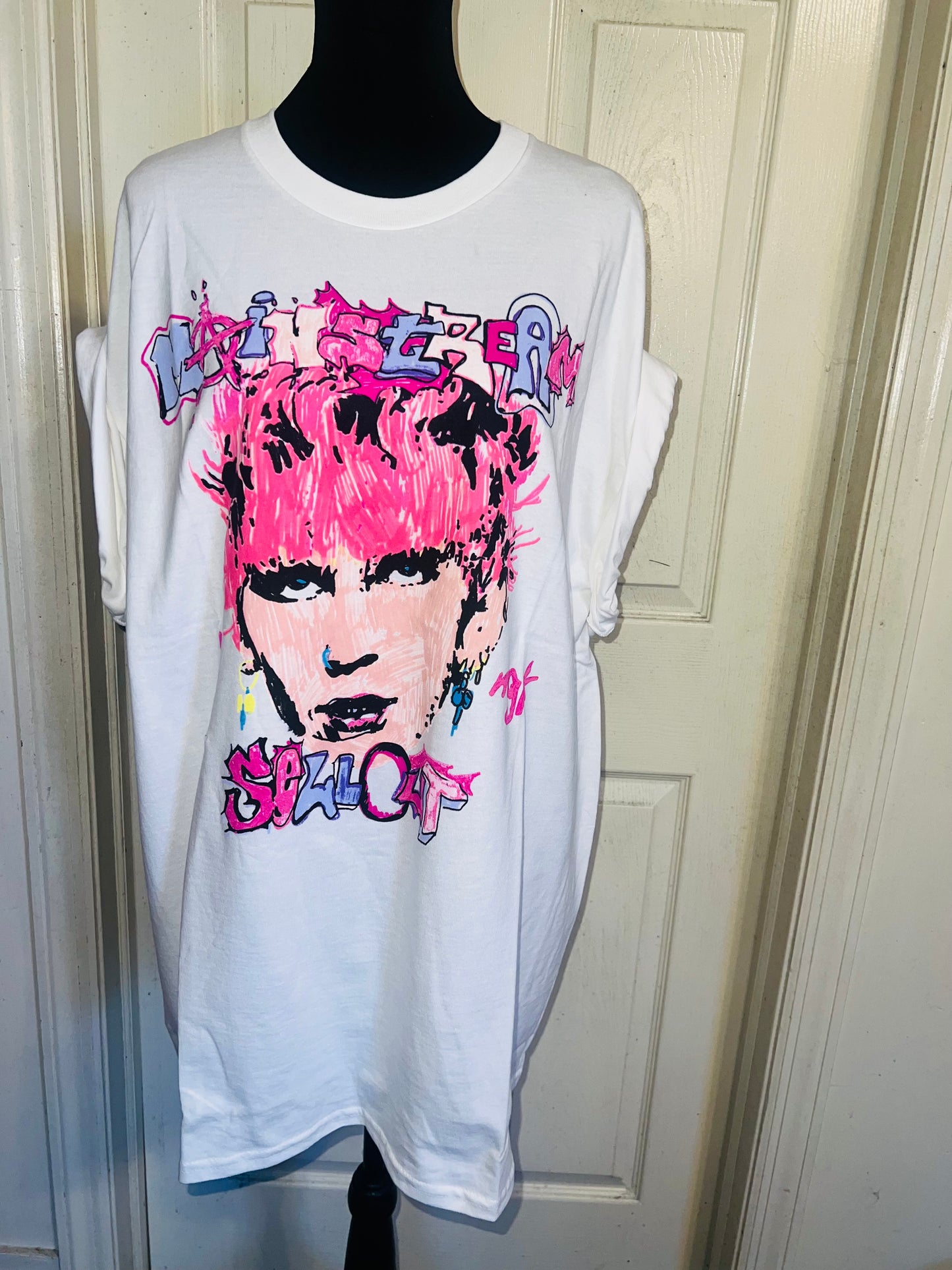 Machine Gun Kelly Oversized Distressed Tee