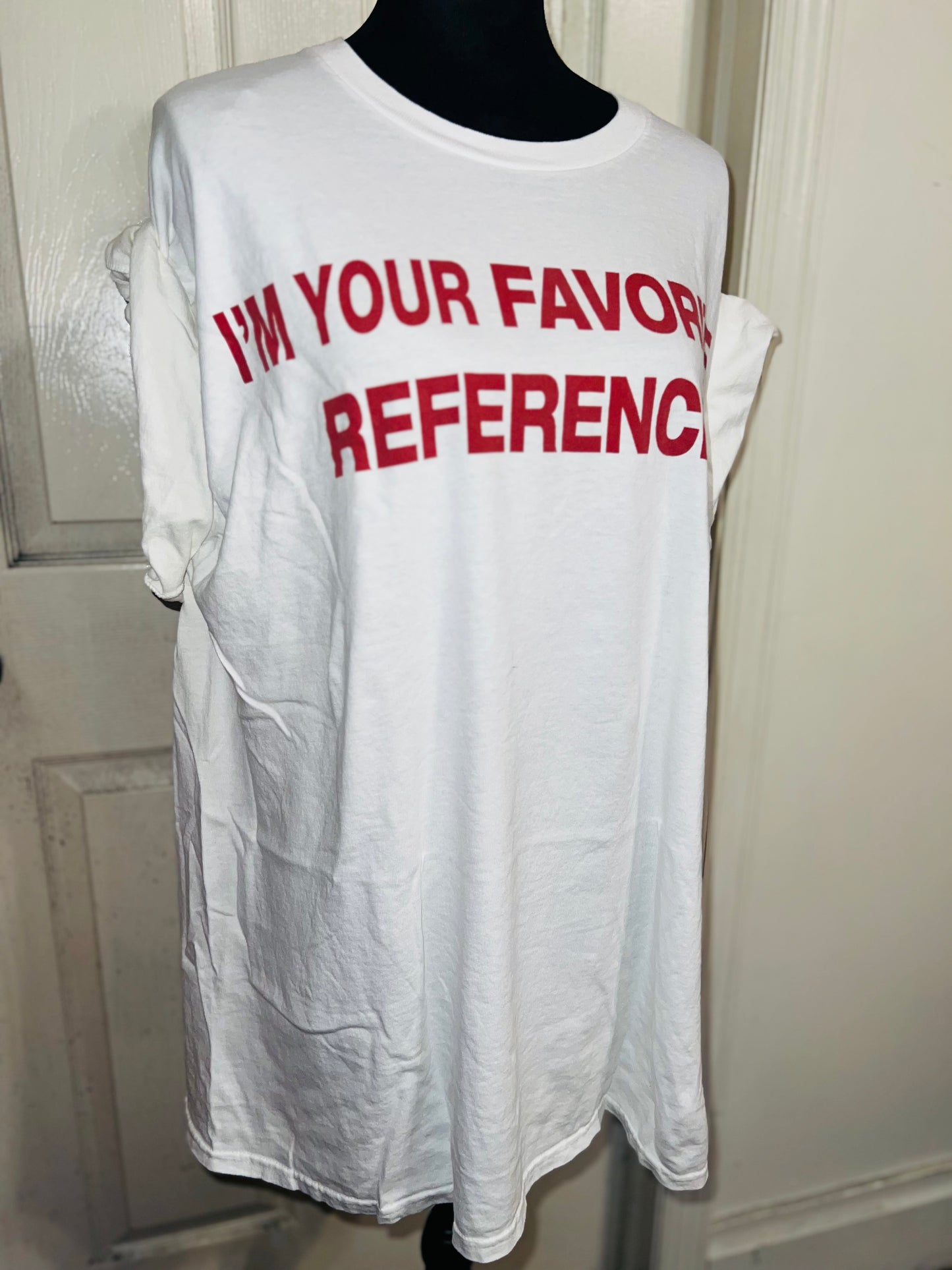 Charli XCX Favorite Reference Oversized Distressed Tee