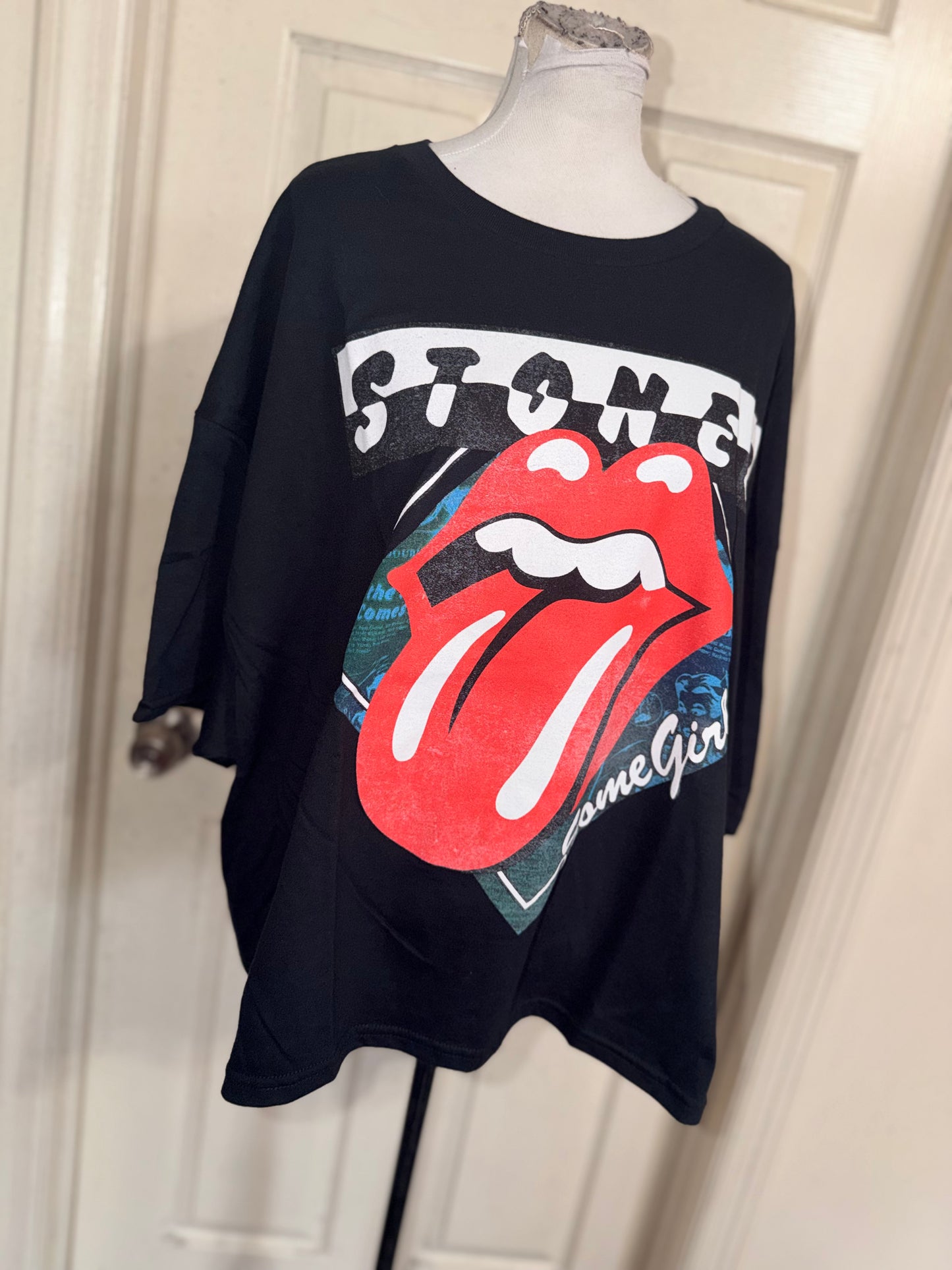 The Rolling Stones Oversized Distressed Tee