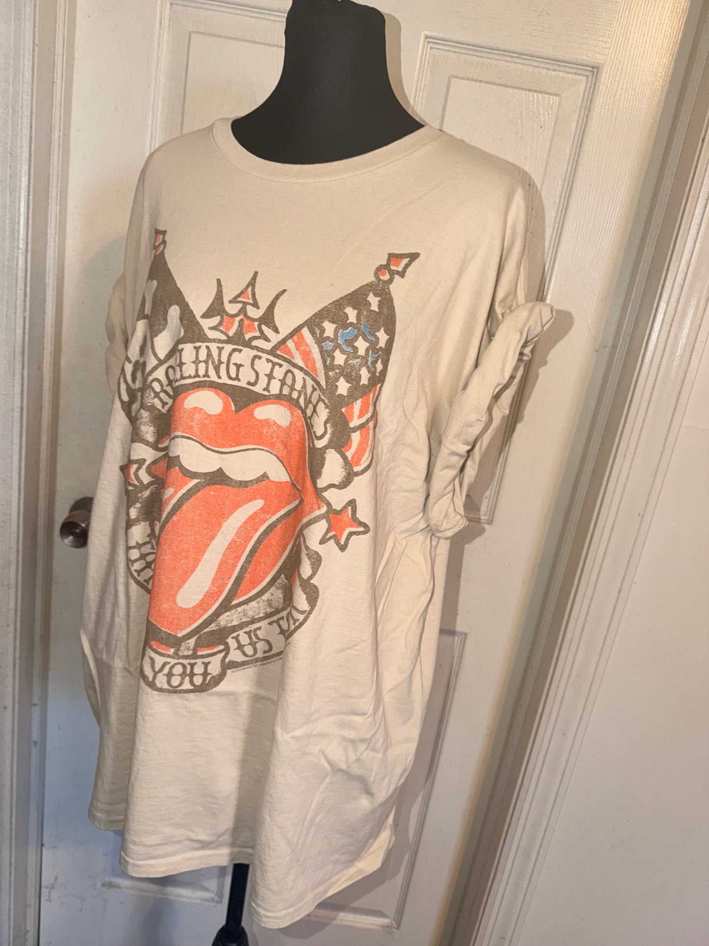 The Rolling Stones Oversized Distressed Tee