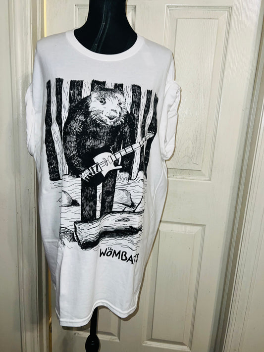 The Wombats Oversized Distressed Tee