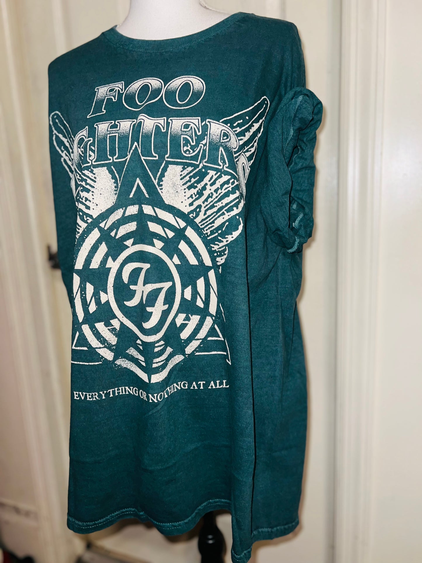 Foo Fighters Oversized Distressed Tee