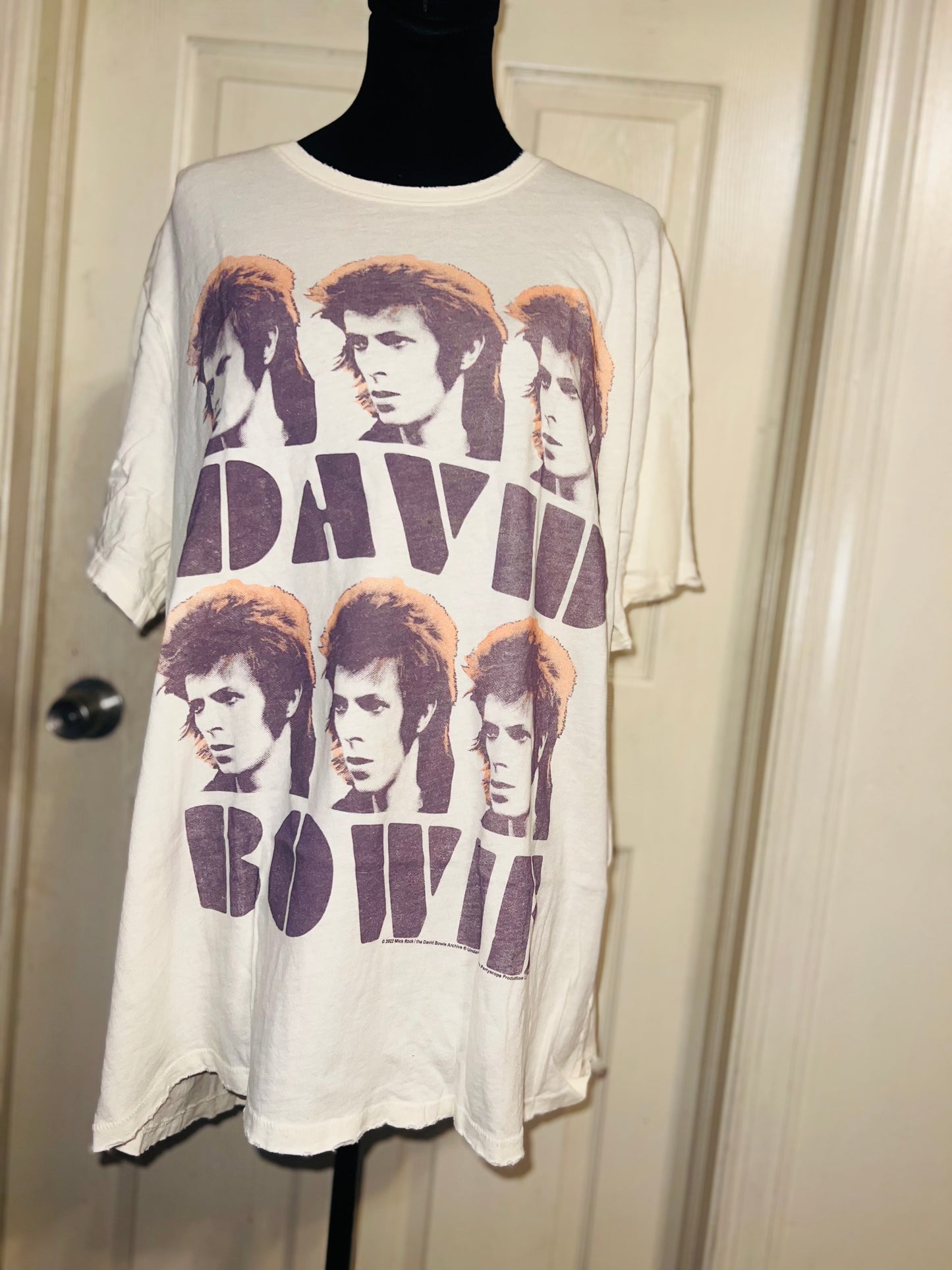 David Bowie Oversized Distressed Tee
