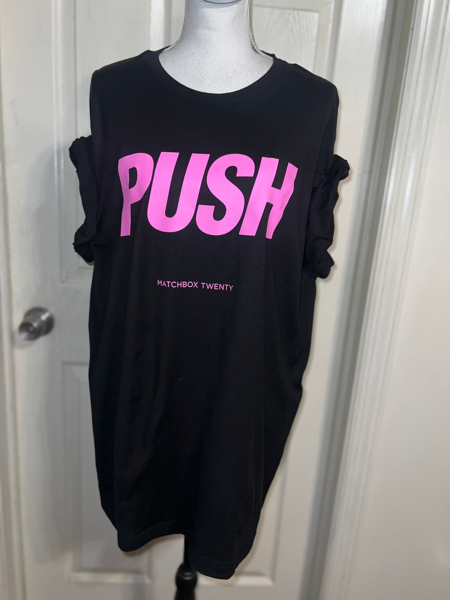 Matchbox Twenty Push Oversized Distressed Tee