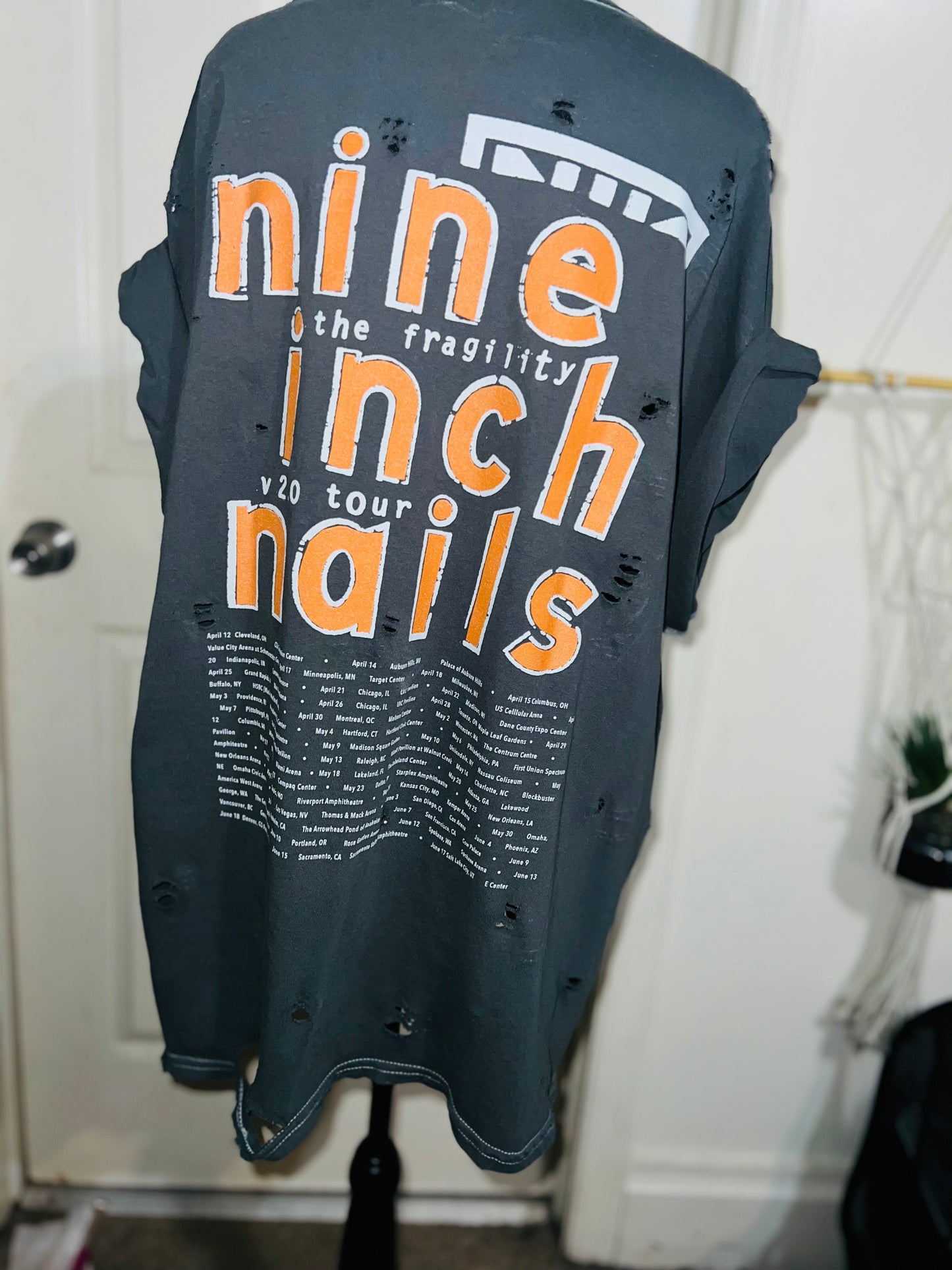 Nine Inch Nails Oversized Distressed Tee