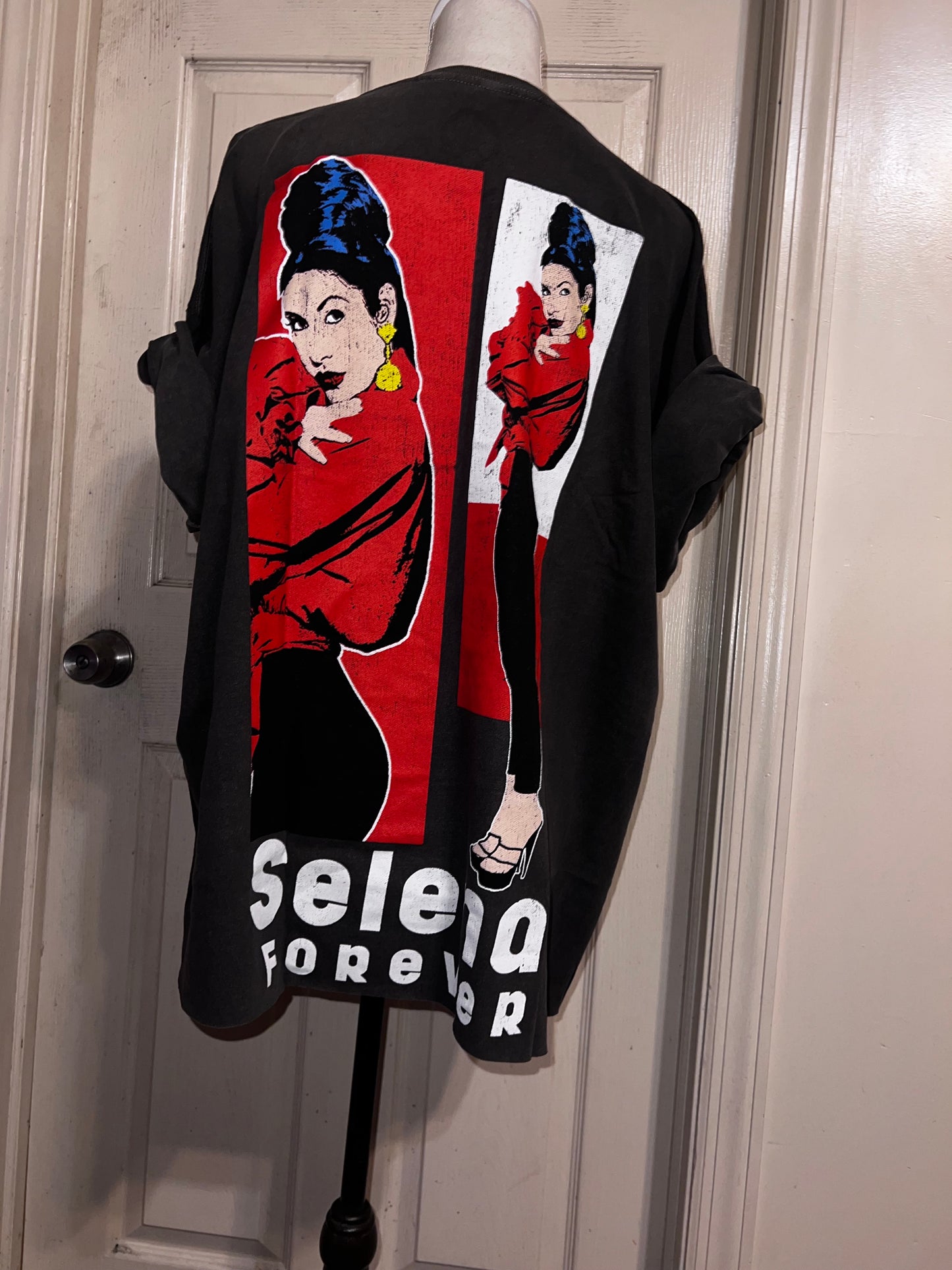 Selena Double Sided Oversized Distressed Tee