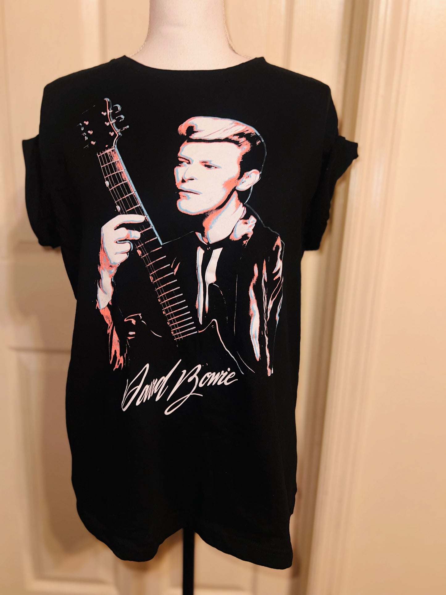 David Bowie Oversized Distressed Tee