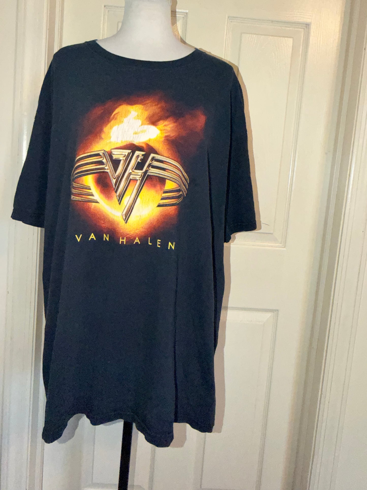 Van Halen Vintage Double Sided Oversized Distressed Tee