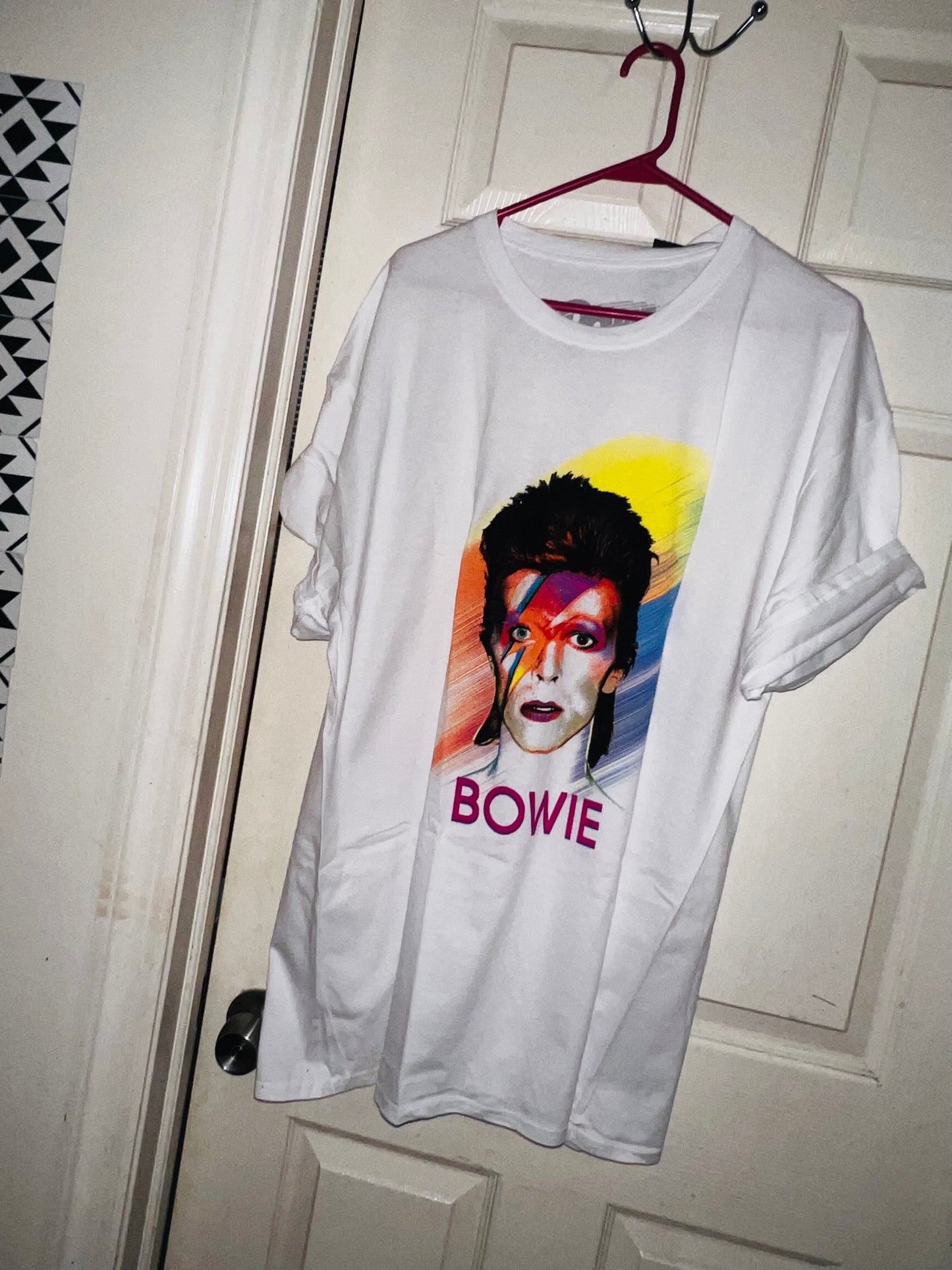 David Bowie Oversized Distressed Tee