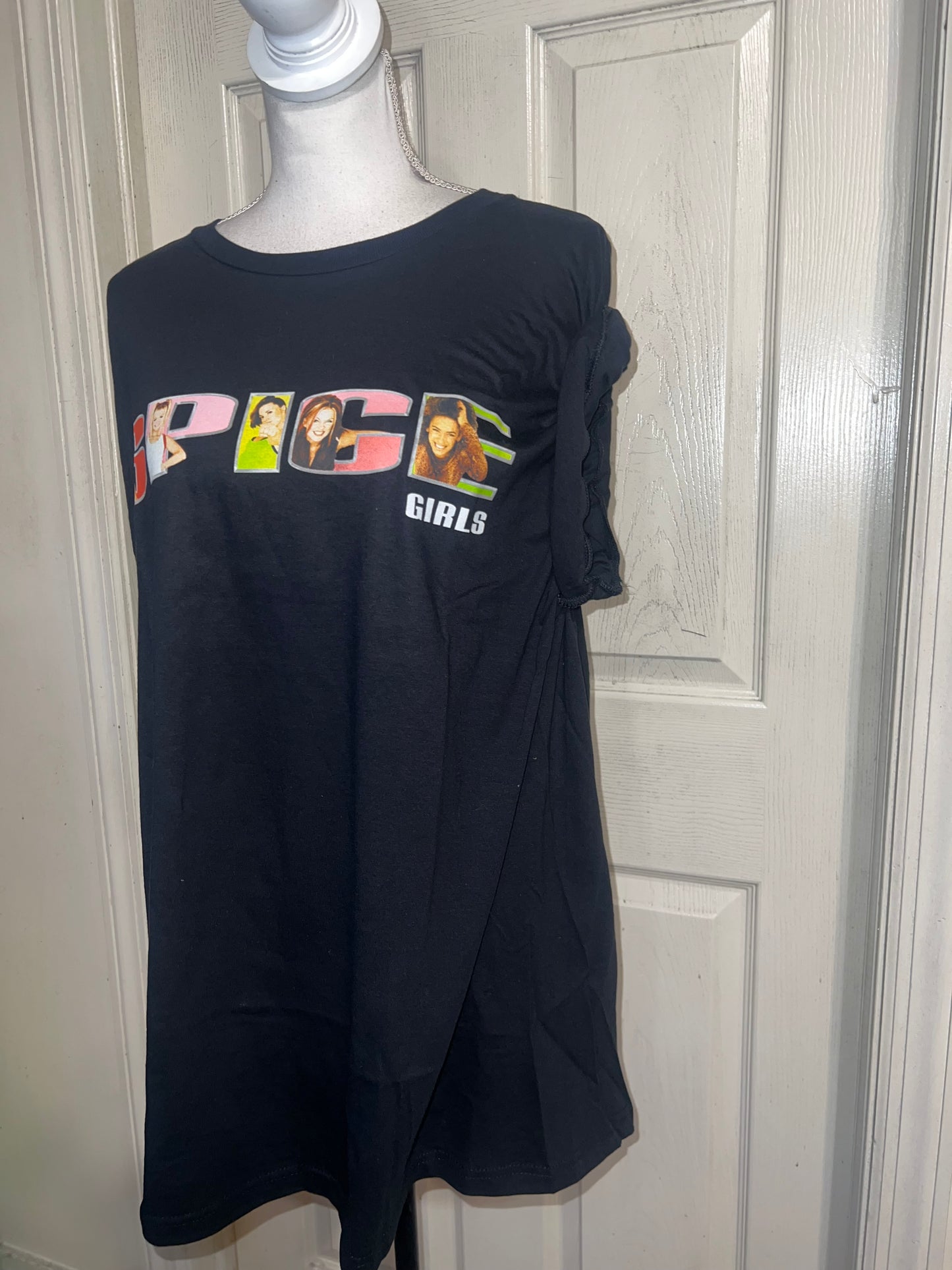 Spice Girls Oversized Distressed Tee