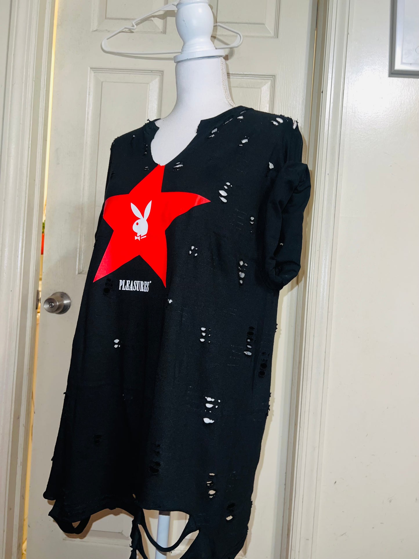 Playboy Oversized Distressed Tee