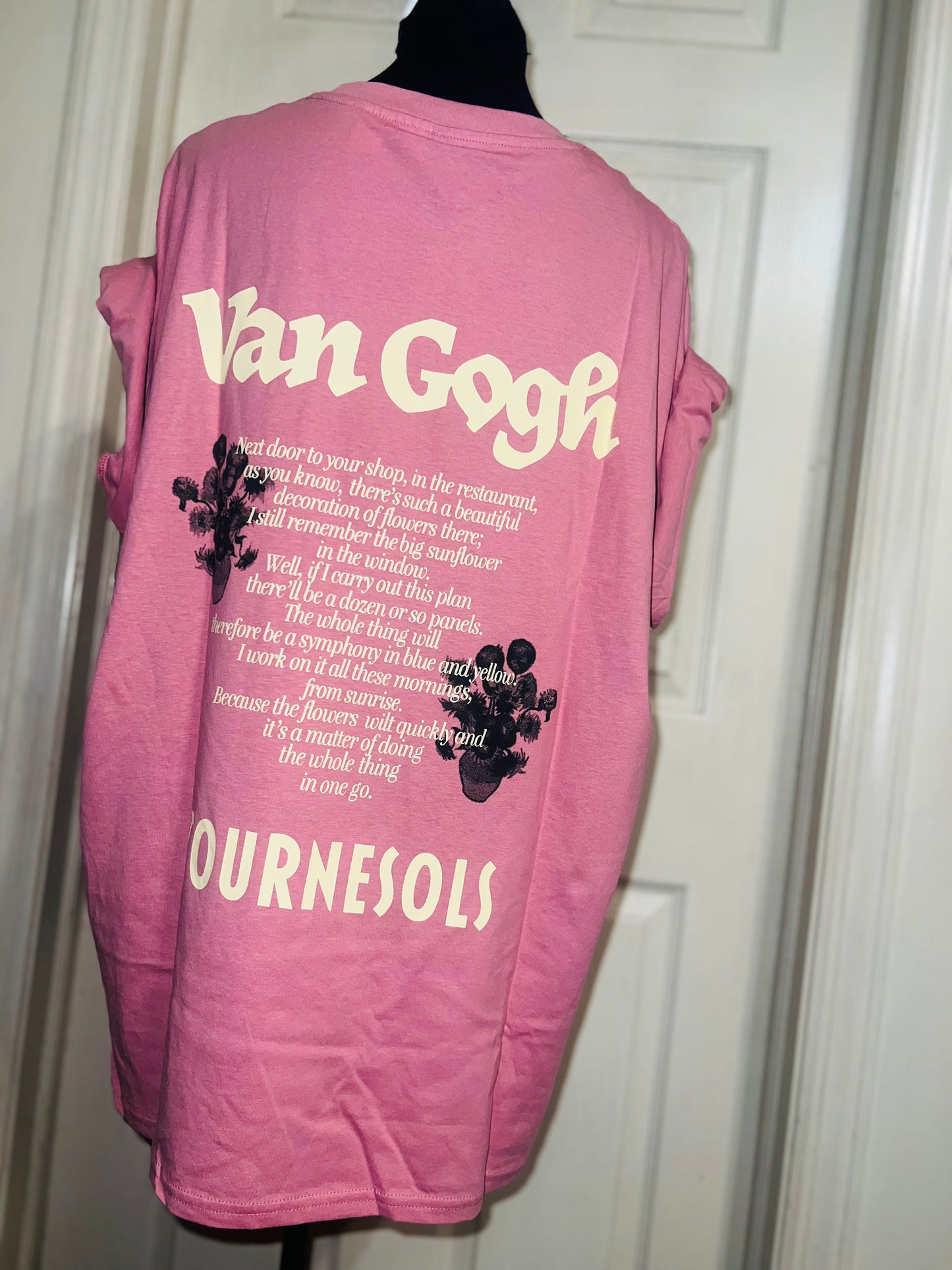 Vincent Van Gogh Double Sided Oversized Distressed Tee