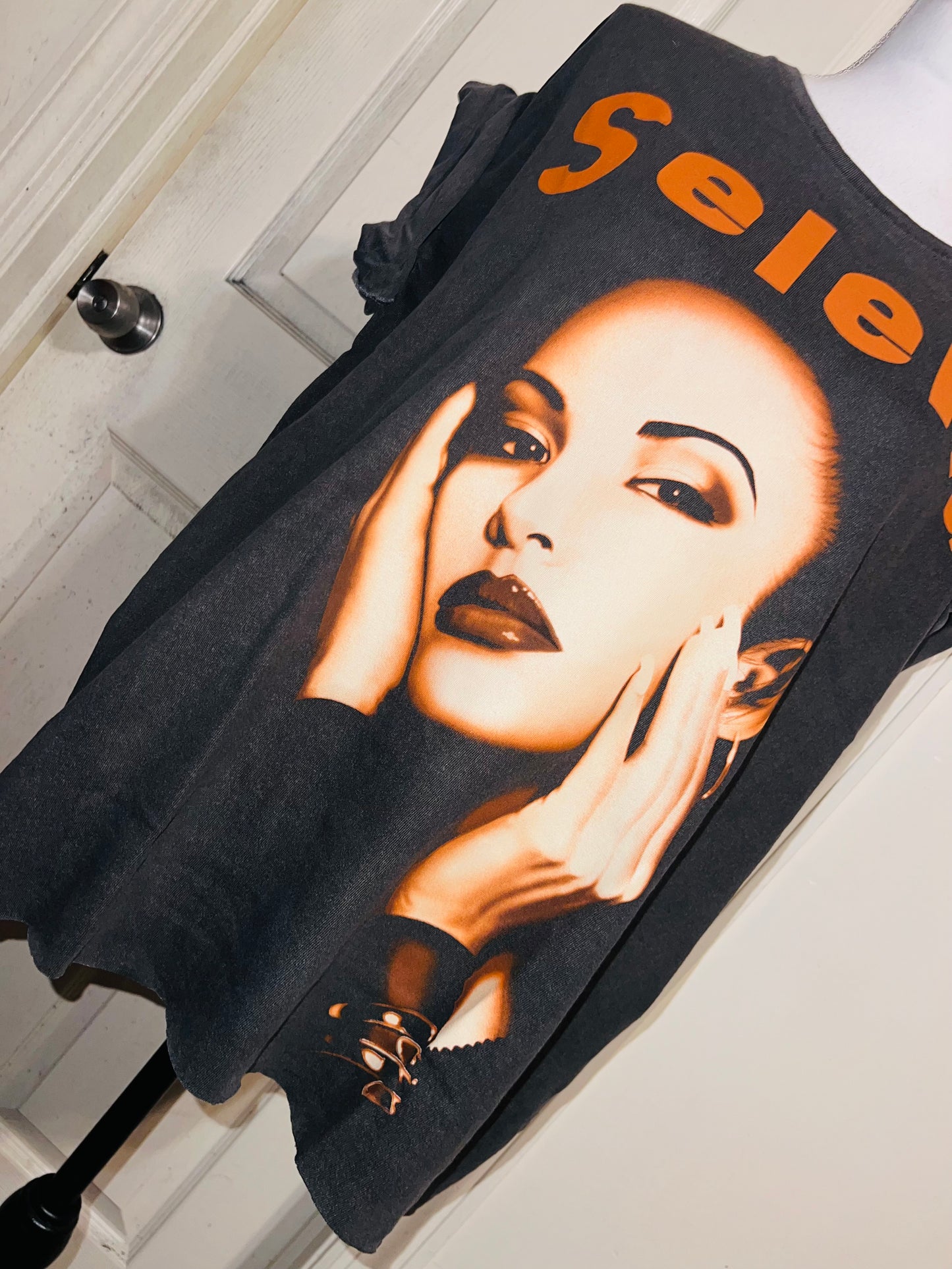 Selena Oversized Distressed Tee