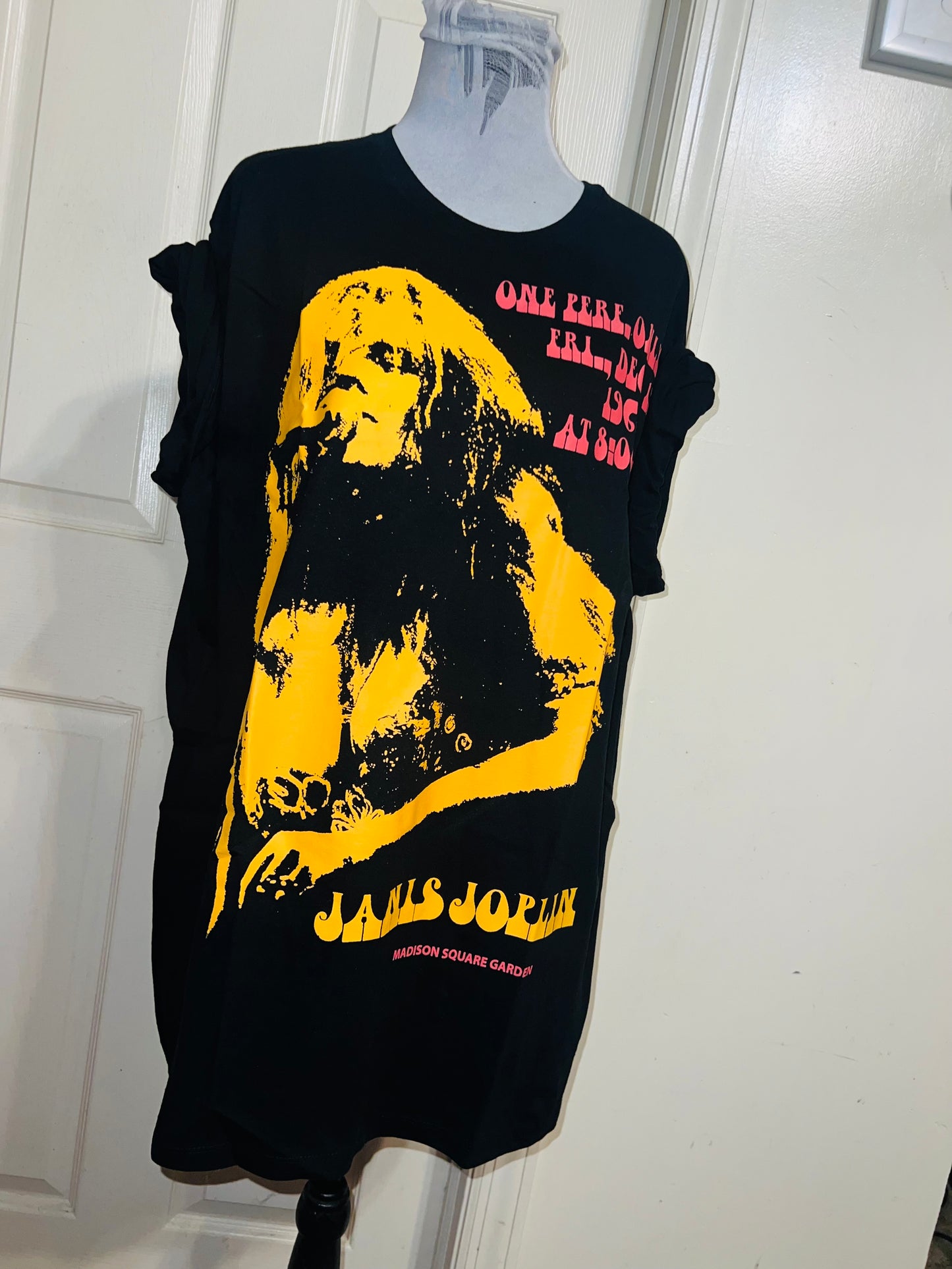 Janis Joplin Oversized Distressed Tee