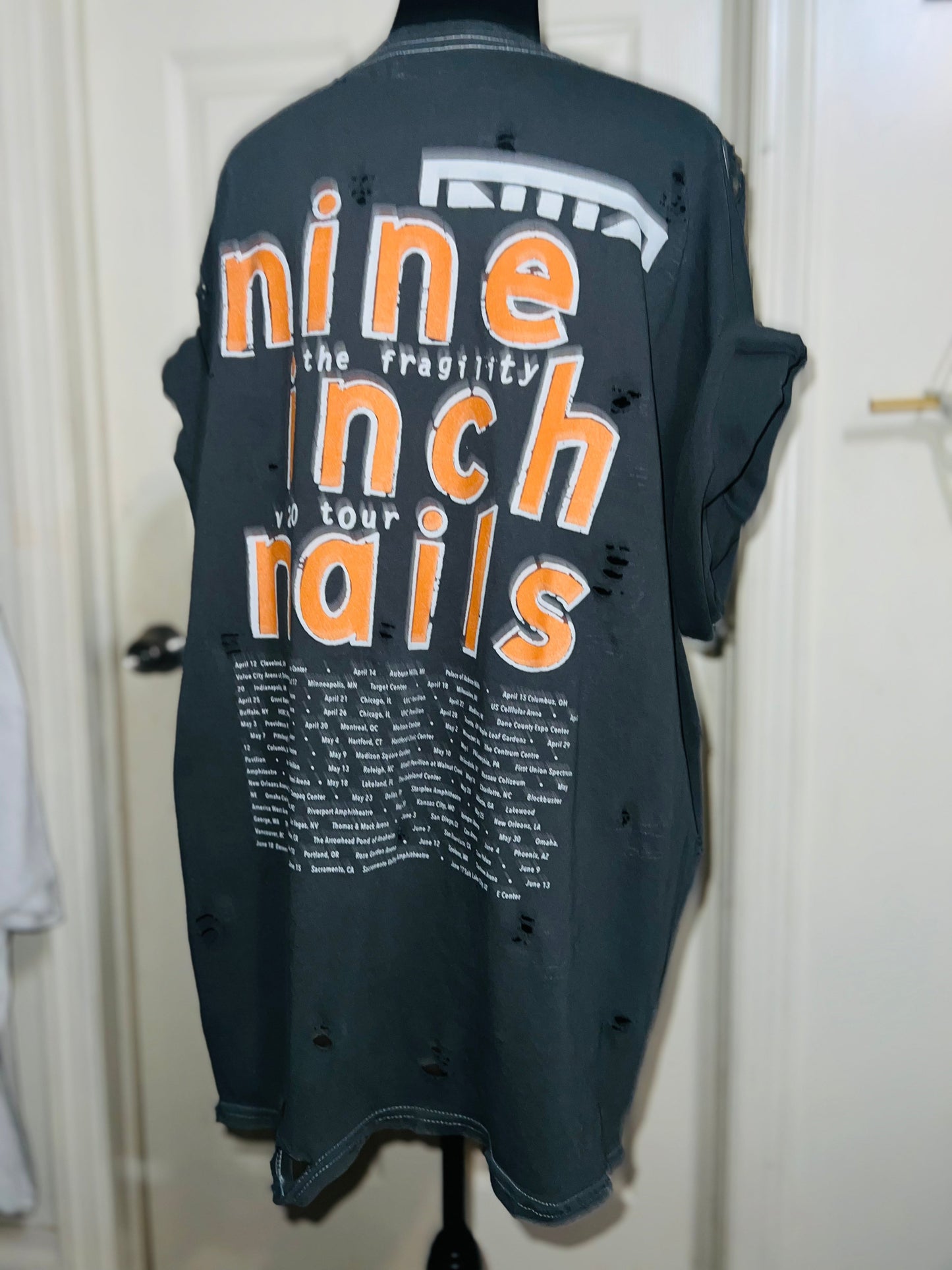 Nine Inch Nails Oversized Distressed Tee