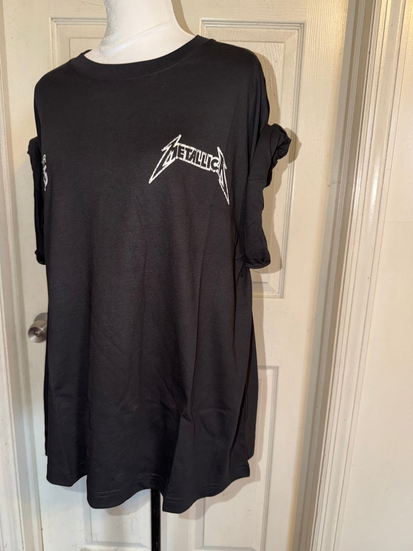 Metallica Double Sided Oversized Distressed Tee