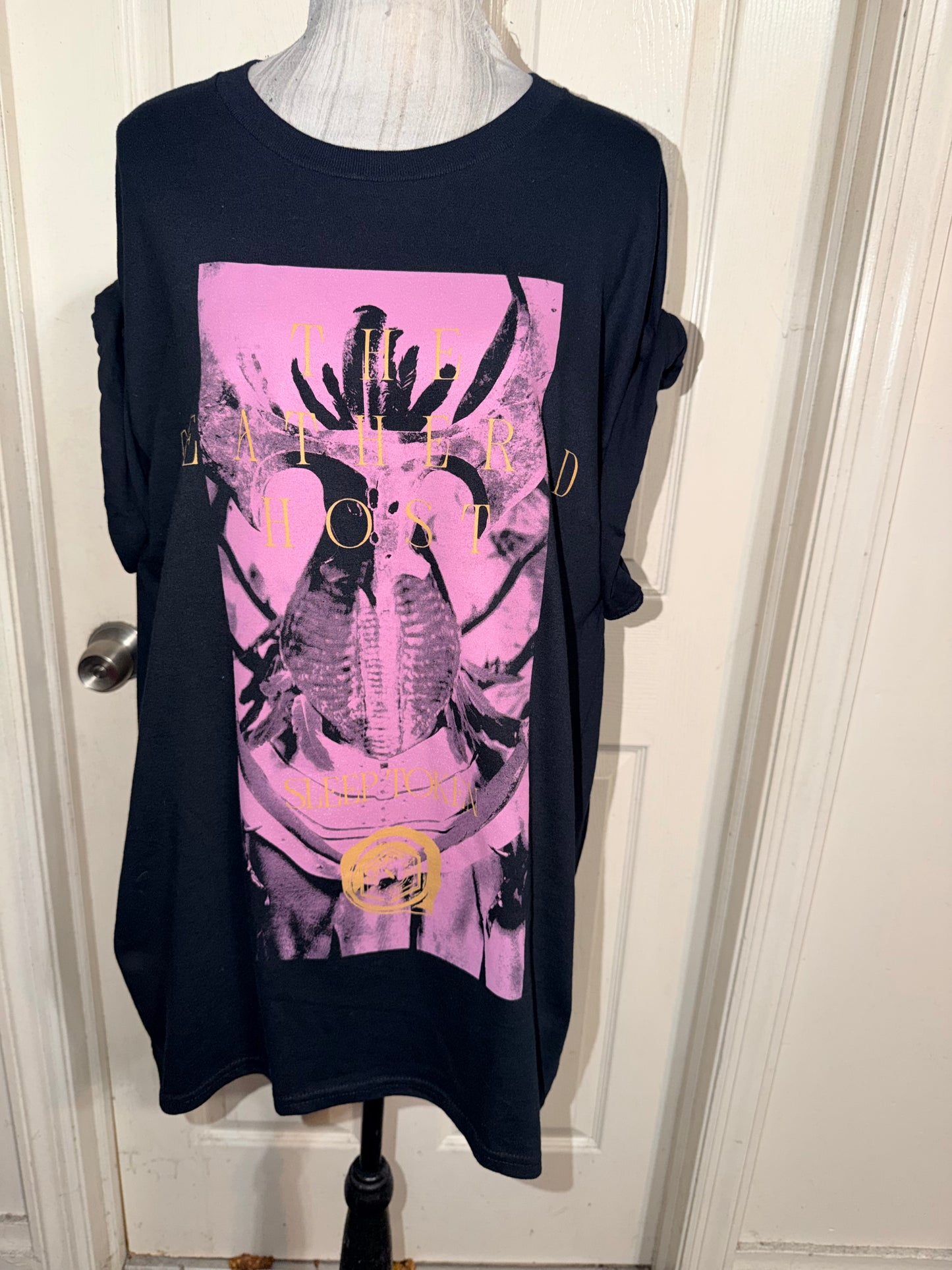 Sleep Token Double Sided Oversized Distressed Tee