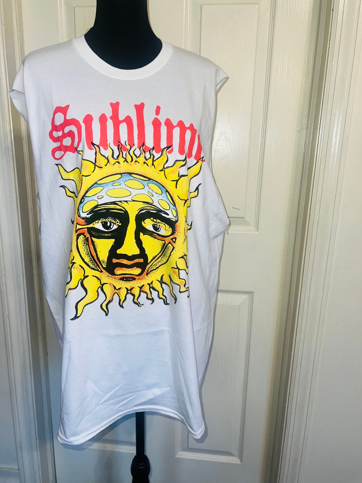 Sublime Double Sided Oversized Distressed Tank