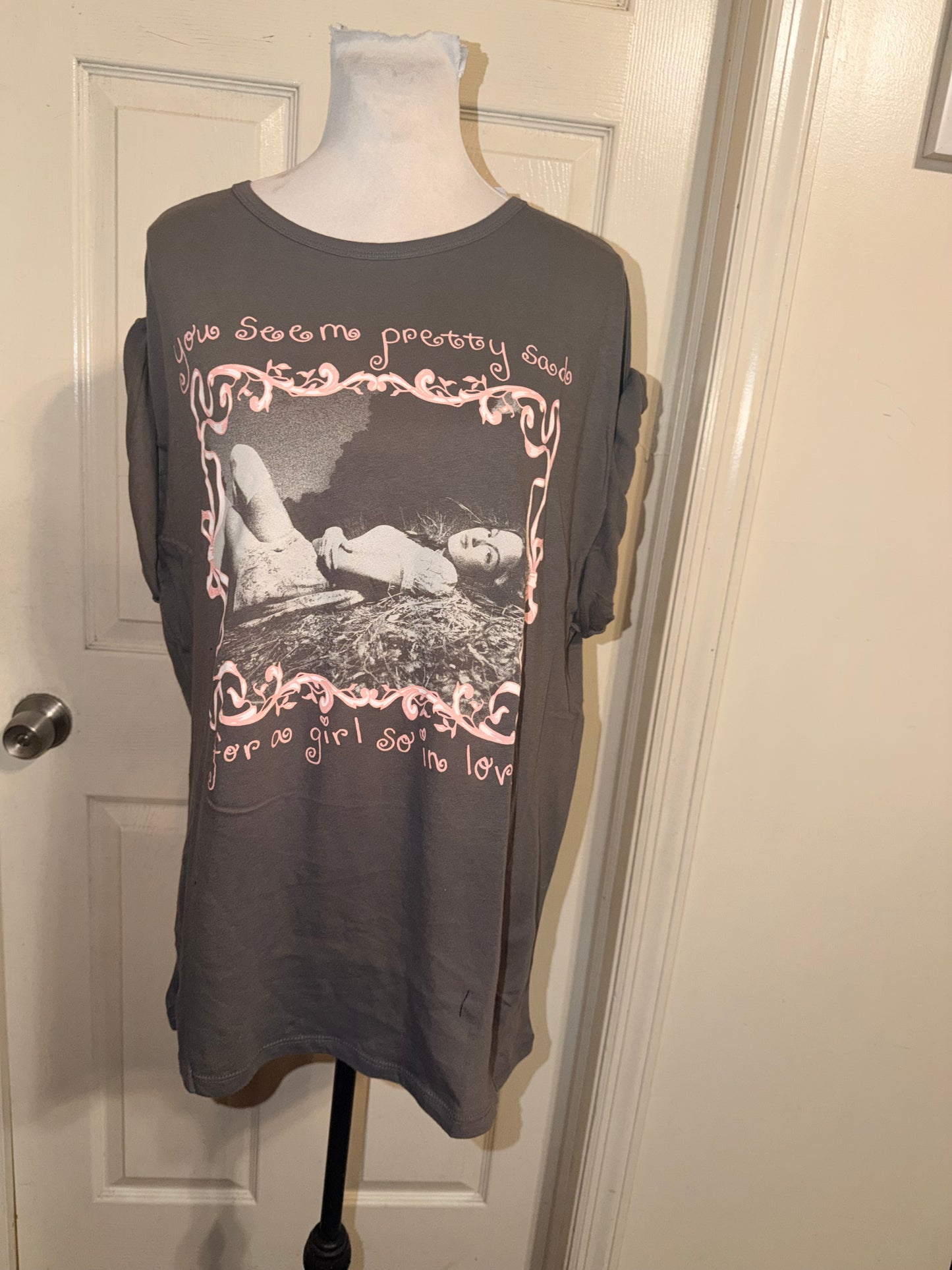Olivia Rodrigo Oversized Distressed Tee