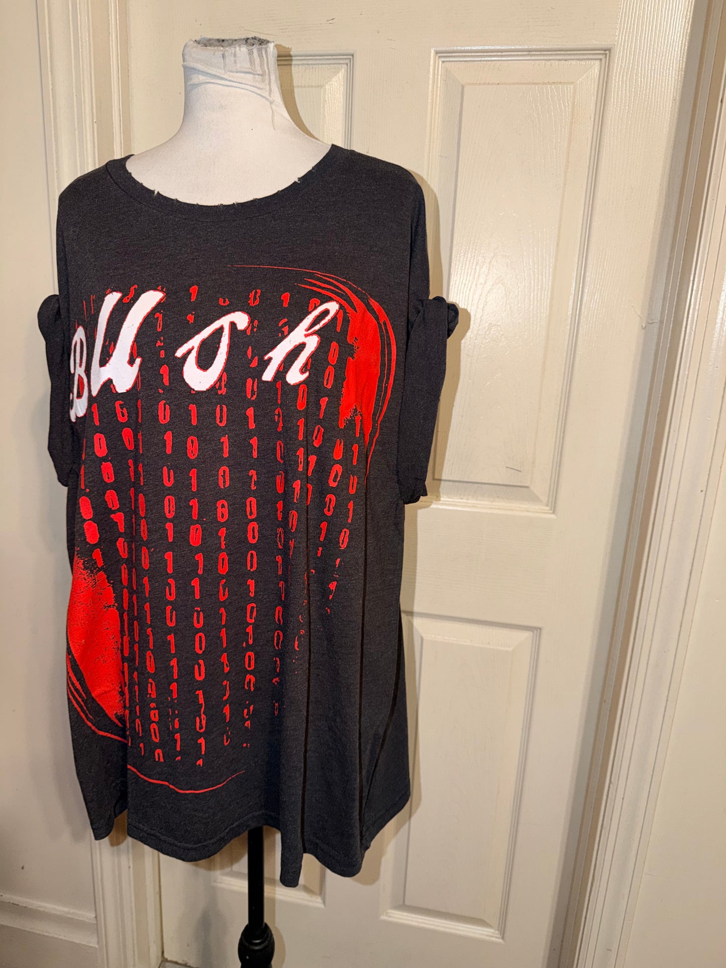 Bush Double Sided Oversized Distressed Tee