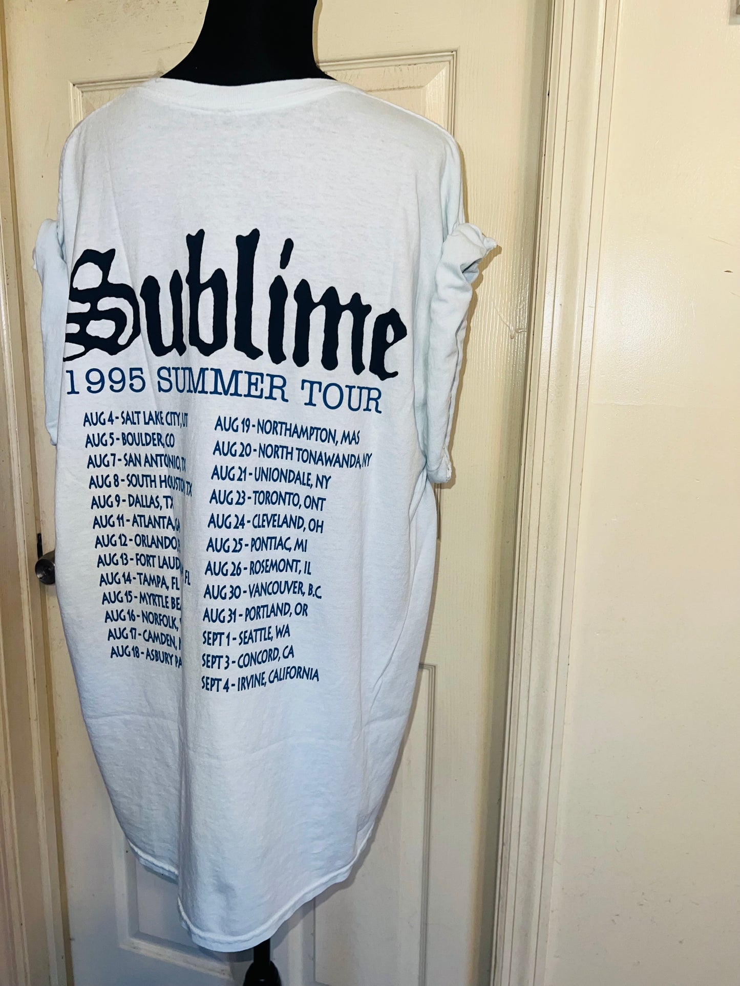 Sublime Double Sided Oversized Distressed Tee