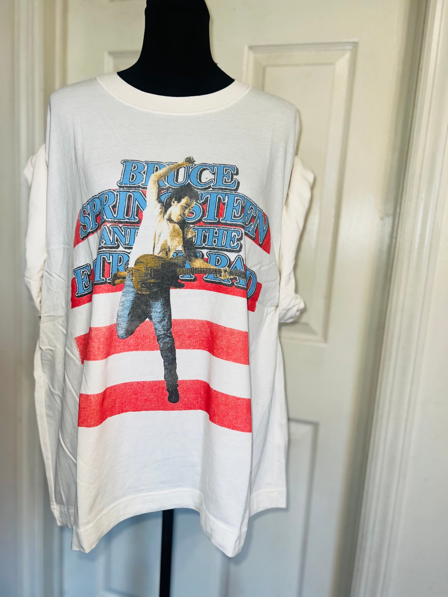 Bruce Springsteen and the Street Band Double Sided Oversized Distressed Tee